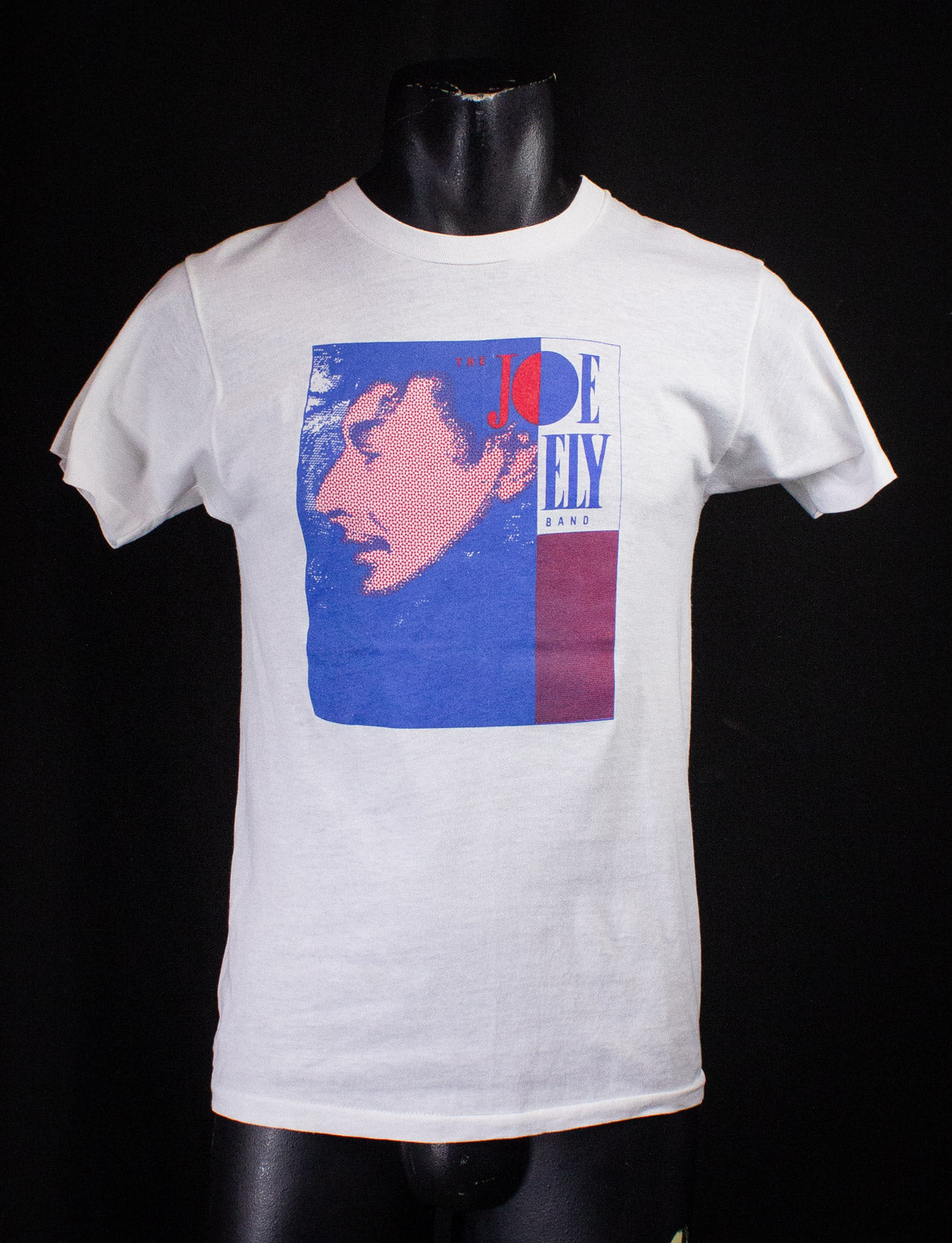 Vintage Joe Ely Band Concert T Shirt 80s White Small