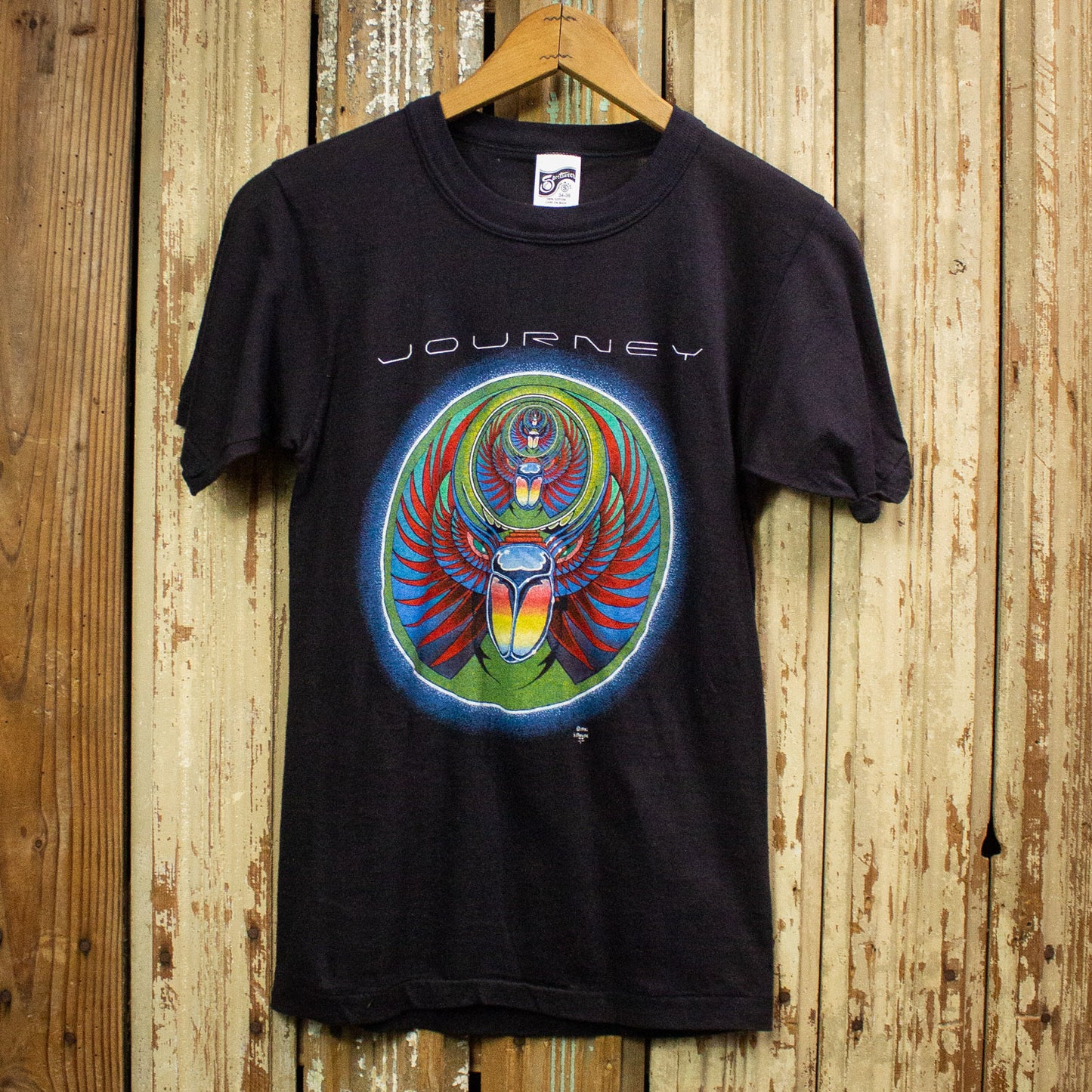 Vintage Journey Captured Tour Concert T-Shirt 1982 Black XS