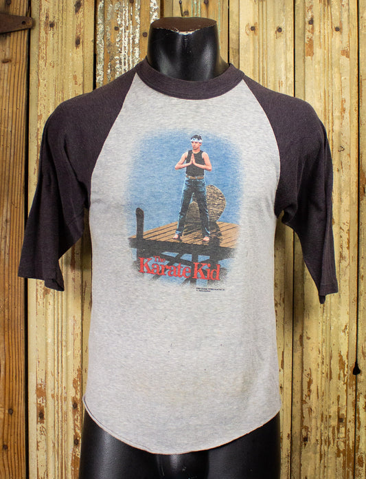 Vintage Karate Kid Movie Raglan Graphic T Shirt 1986 Small