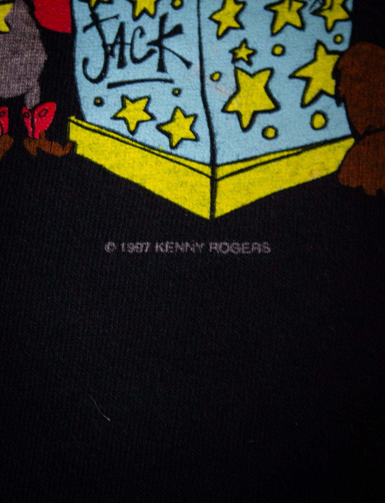 Vintage Kenny Rogers Toys Shoppe Tour Concert T Shirt 1997 Black XL