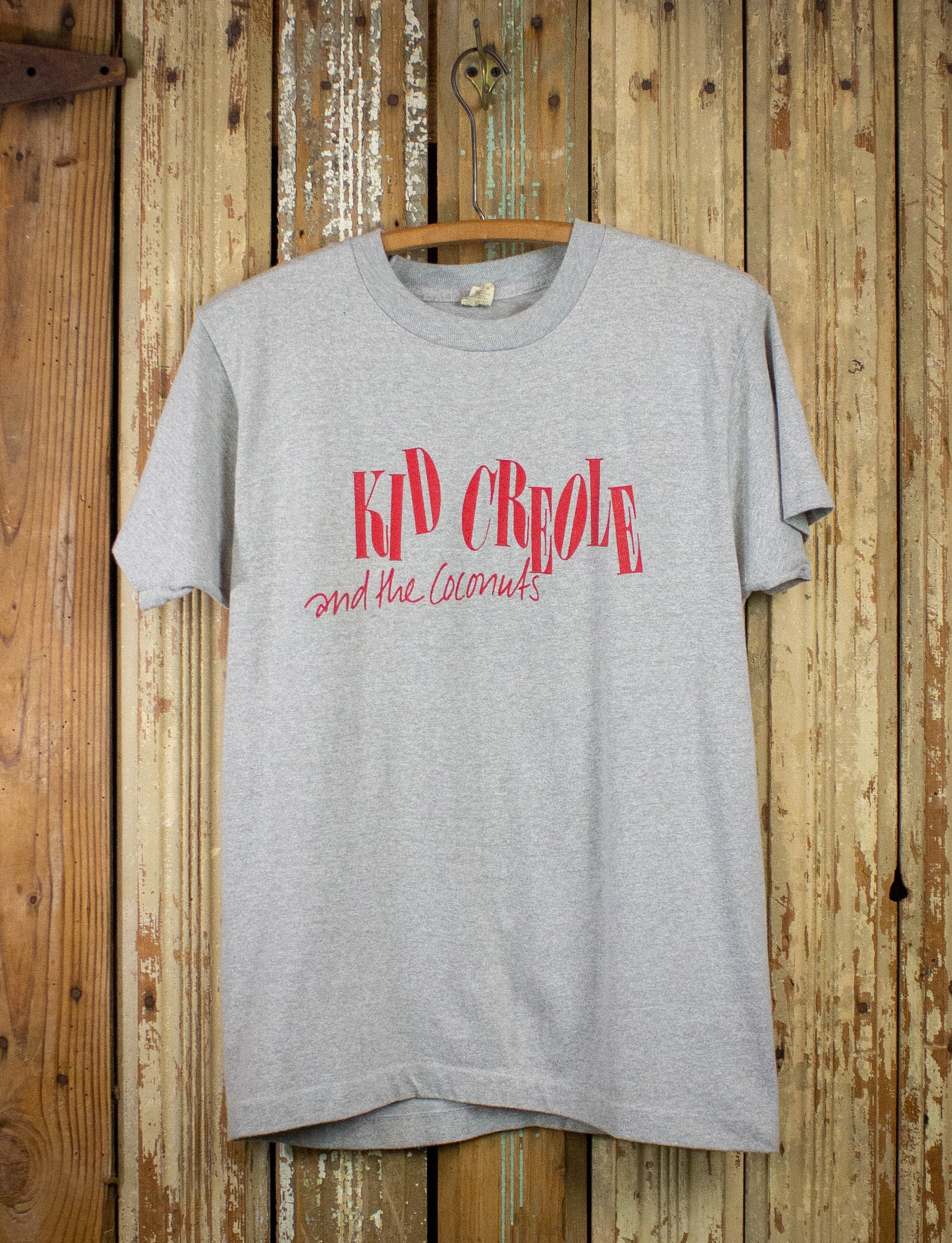 Vintage Kid Creole and the Coconuts Concert T Shirt 80s Gray Medium