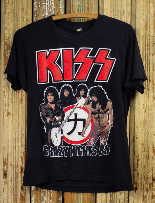 Vintage Kiss I Went Crazy Concert T Shirt 1988 Black Small