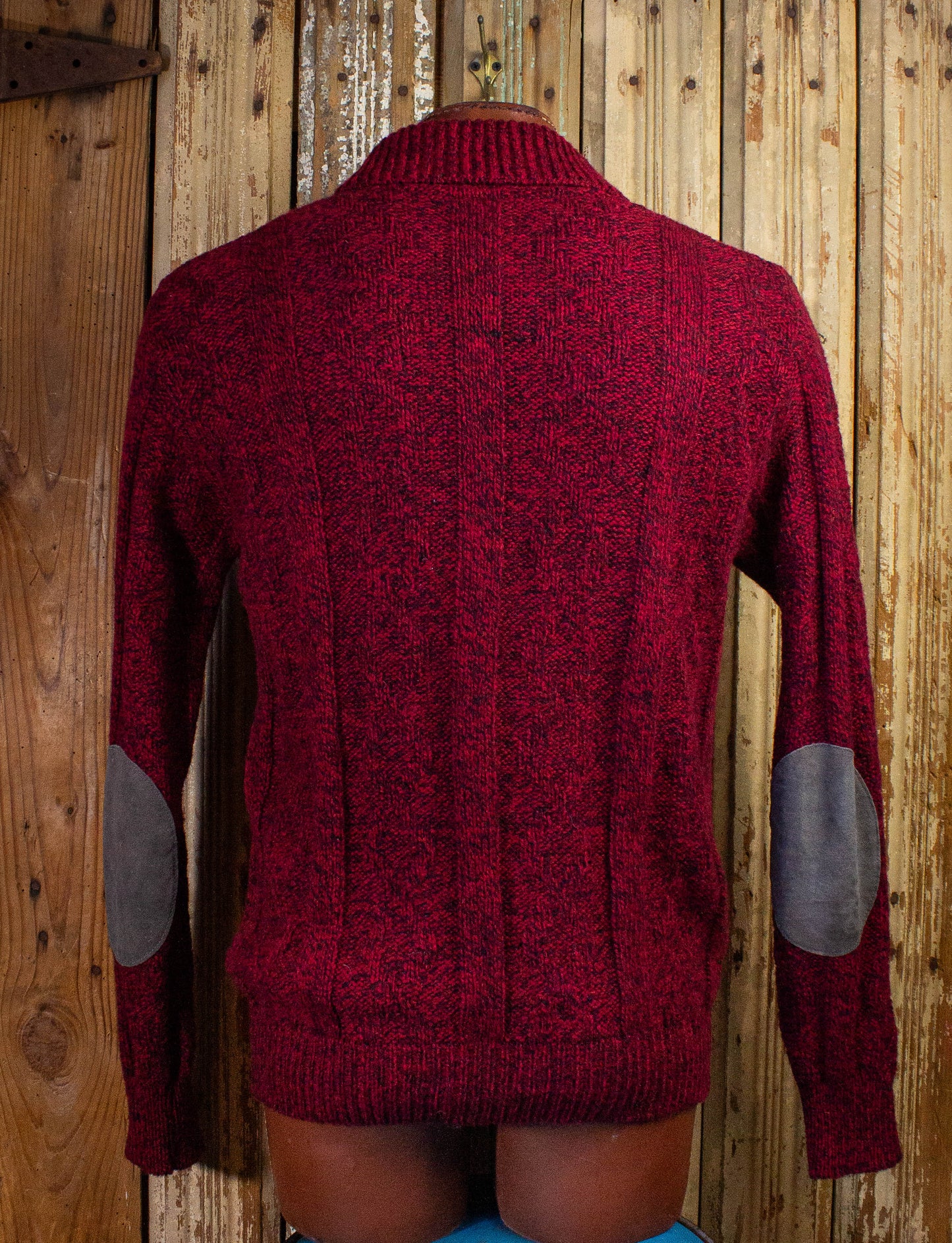 Vintage Lands End Cardigan Red Large