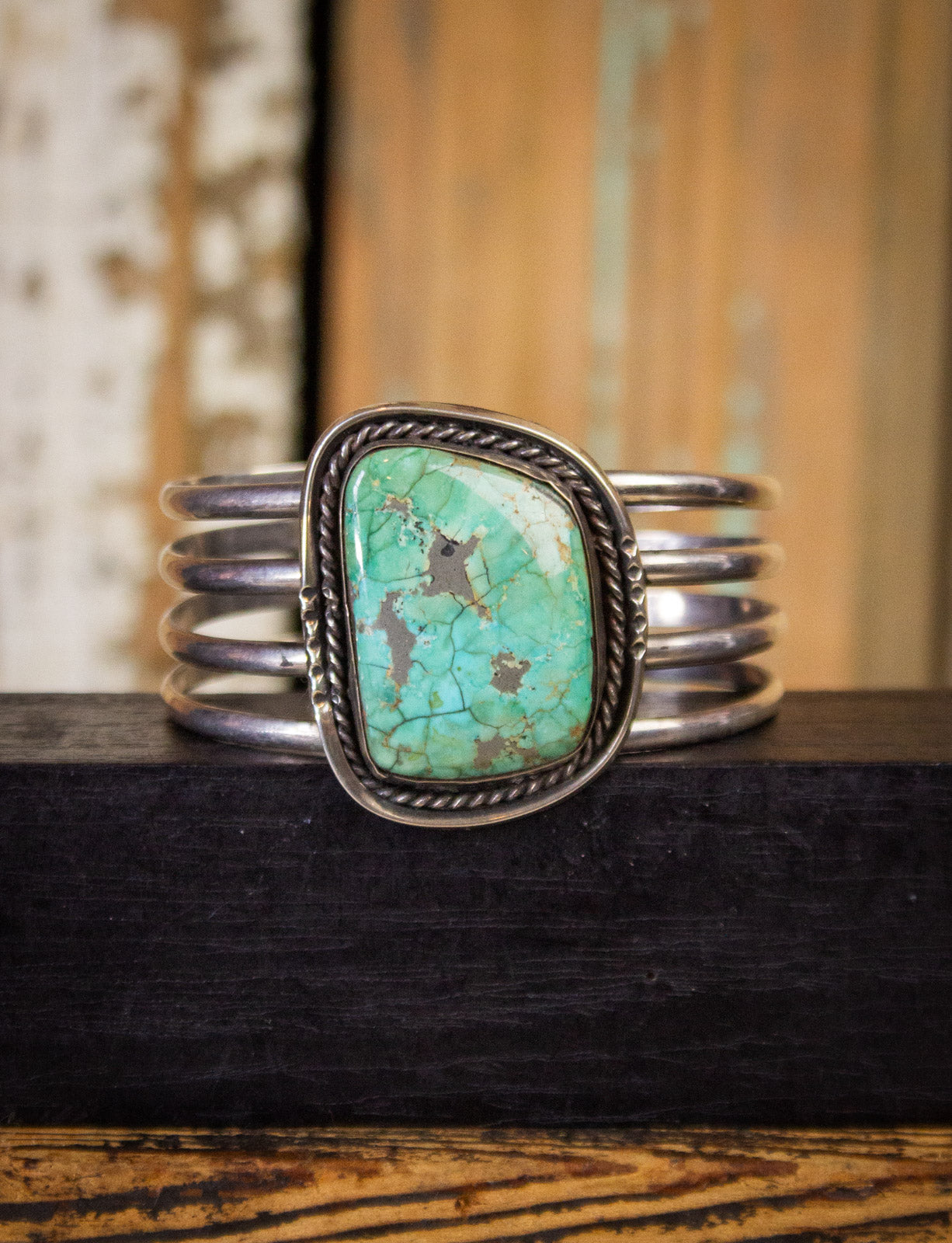 Vintage Turquoise Sterling Silver Cuff