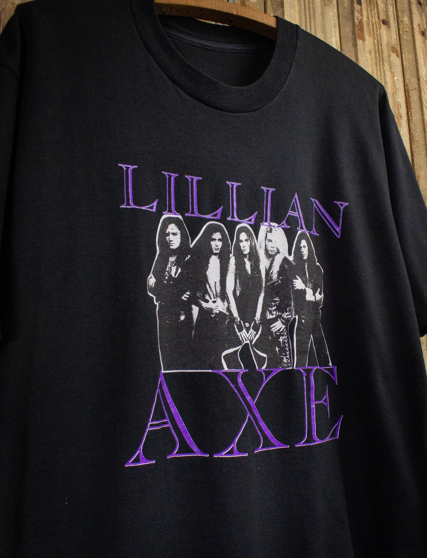 Vintage Lilian Axe Out Of The Darkness Concert T Shirt Black XL