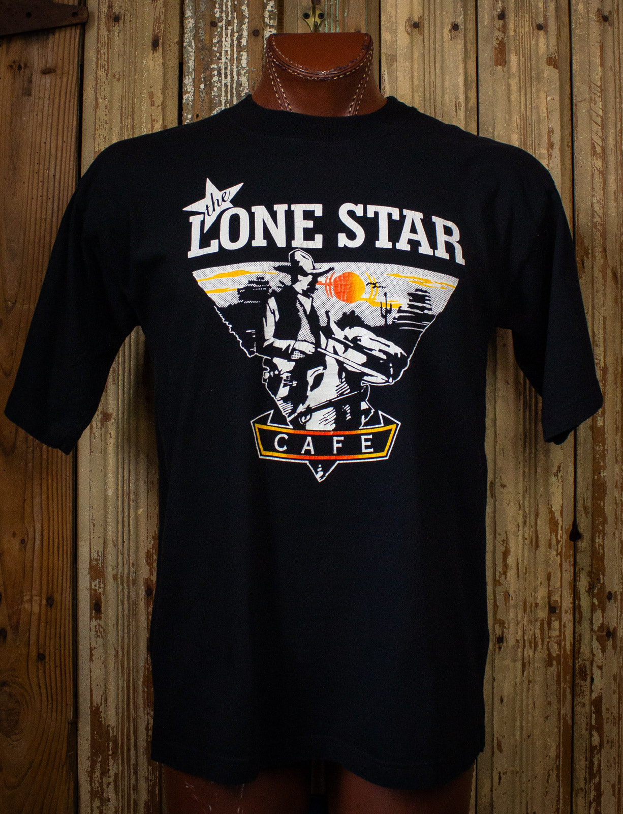 Vintage Lone Star Cafe Graphic T Shirt 90s Black Large