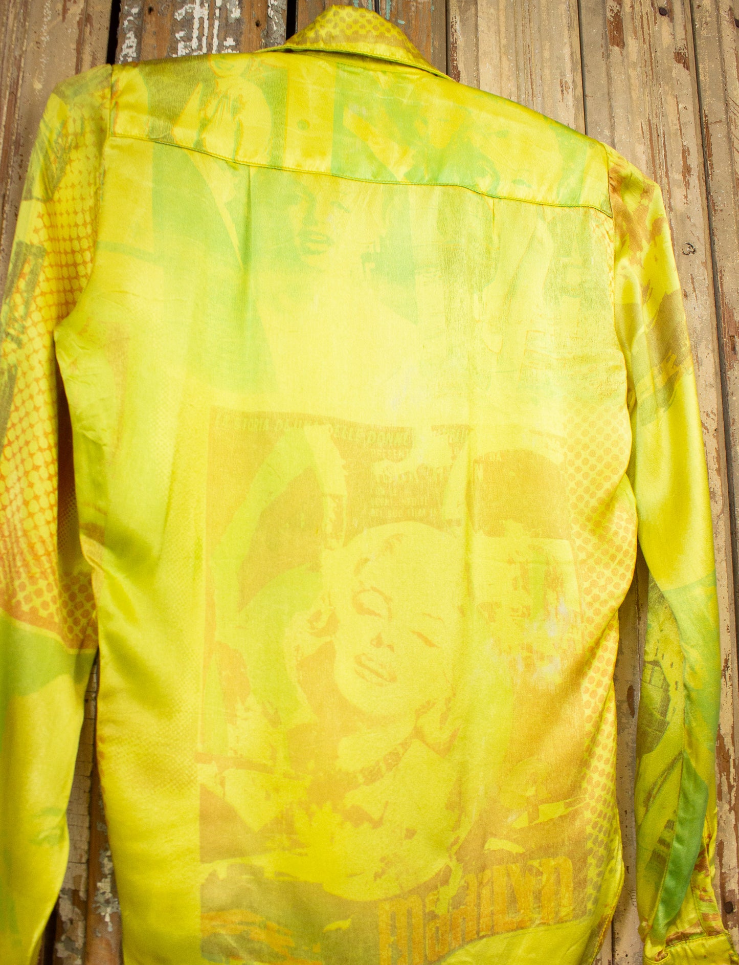 Vintage Made In Heaven Marilyn Button Up 1970s Yellow Small