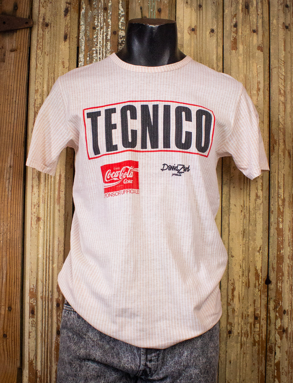 Vintage Madonna Tecnico Italian Crew Concert T Shirt 1987 Pink Medium