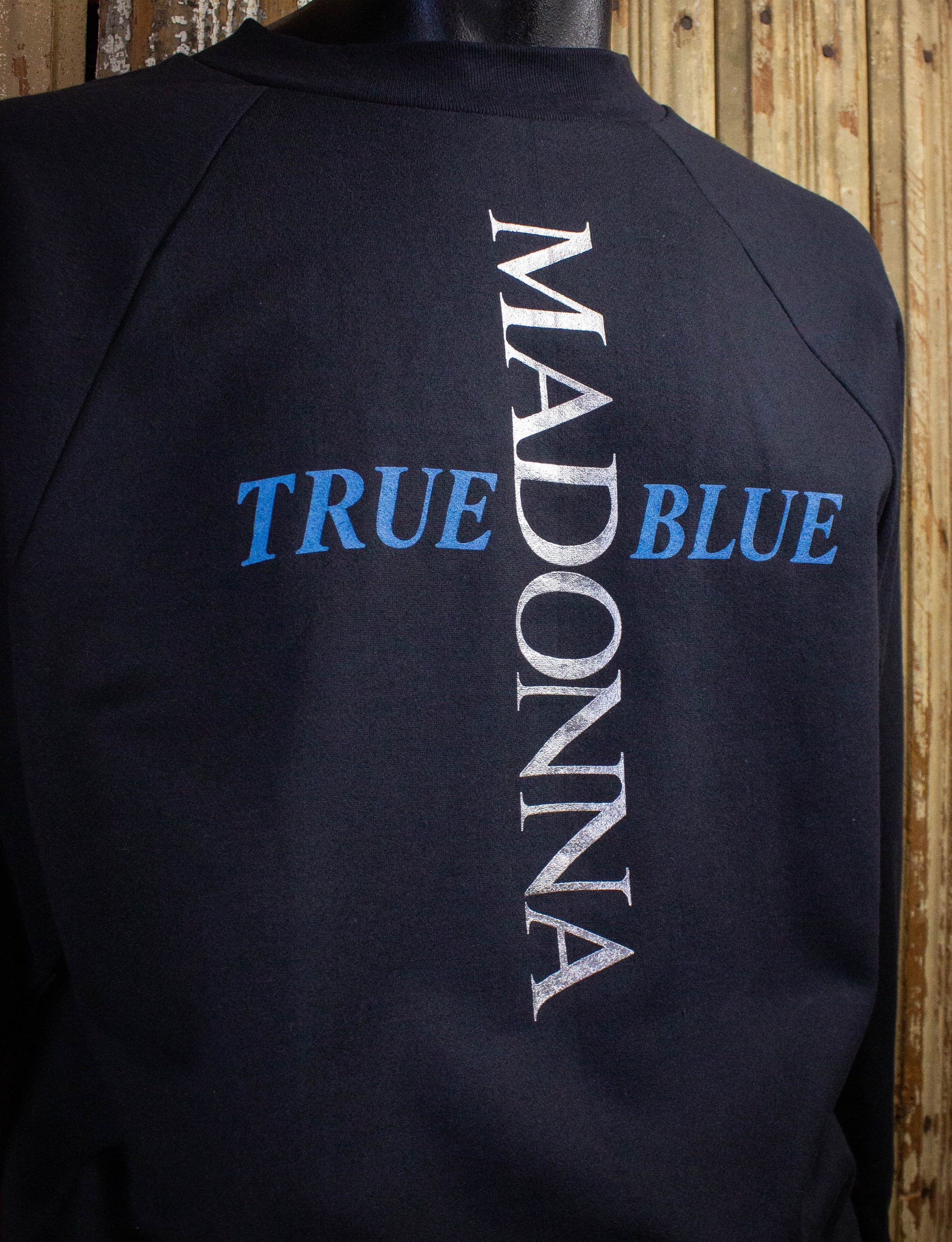 Vintage Madonna True Blue Concert Sweatshirt 1986 Black Large