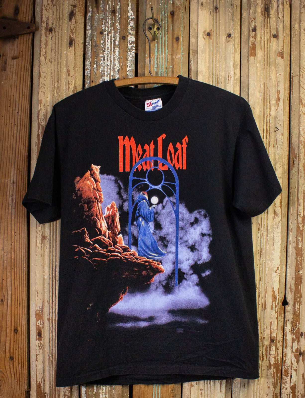 Vintage Meat Loaf Rock And Roll Dreams Come Through Concert T Shirt 1993 Black Medium