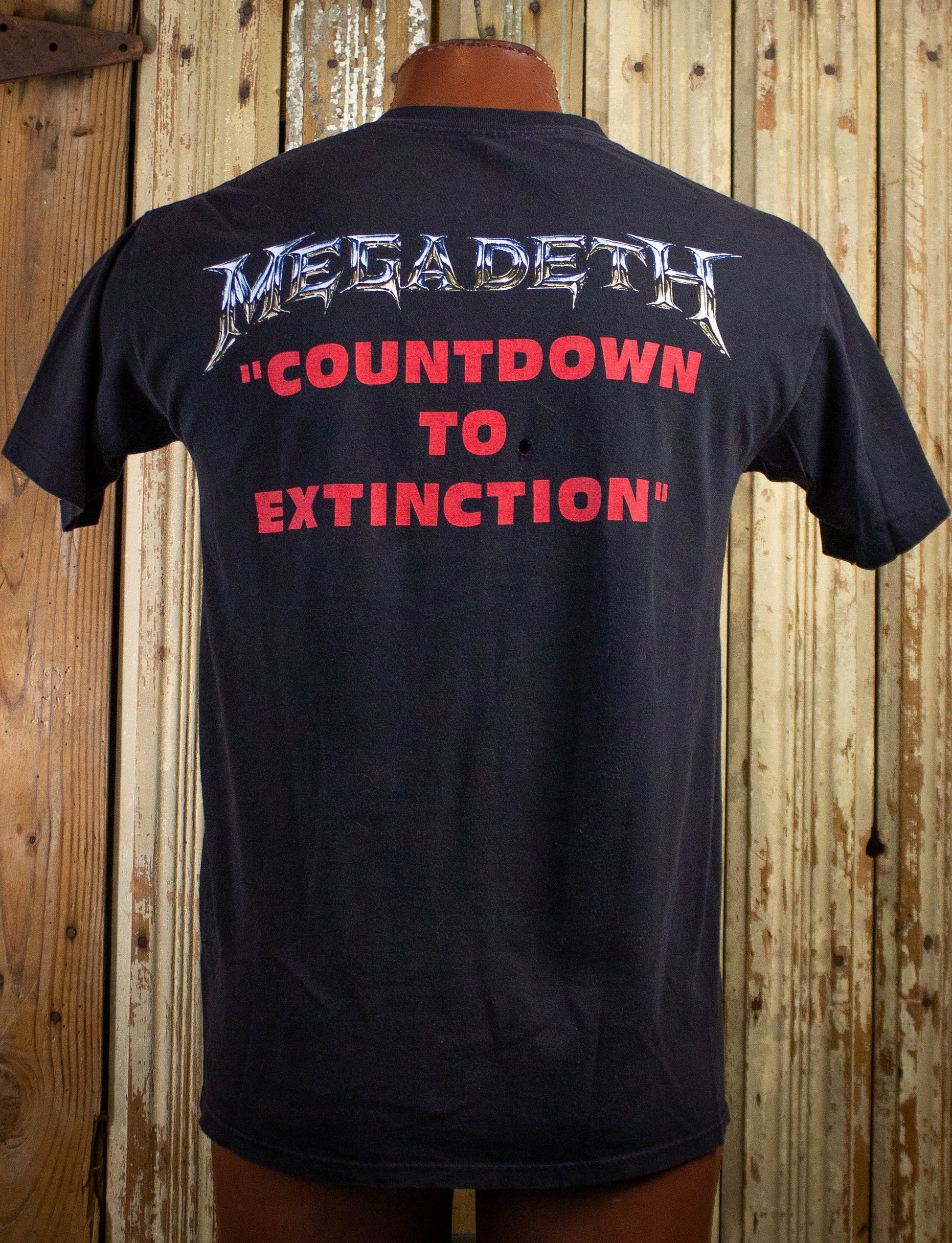 Vintage Megadeth Countdown to Extinction Concert T Shirt 90s Black Medium