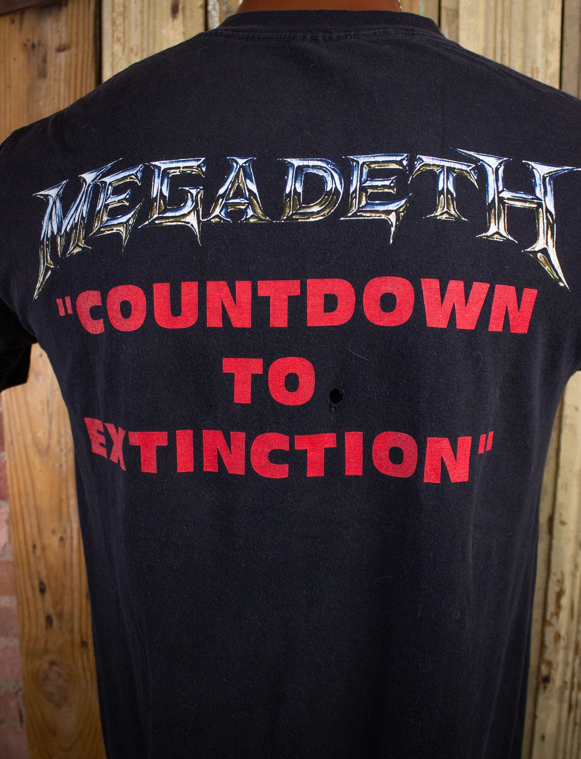 Vintage Megadeth Countdown to Extinction Concert T Shirt 90s Black Medium