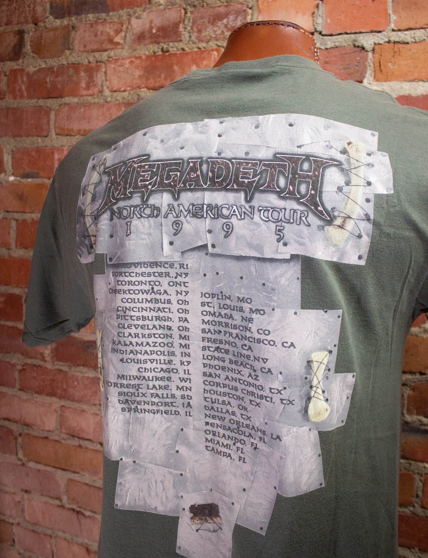 Vintage Megadeth Youthanasia Concert T-Shirt 1995 M