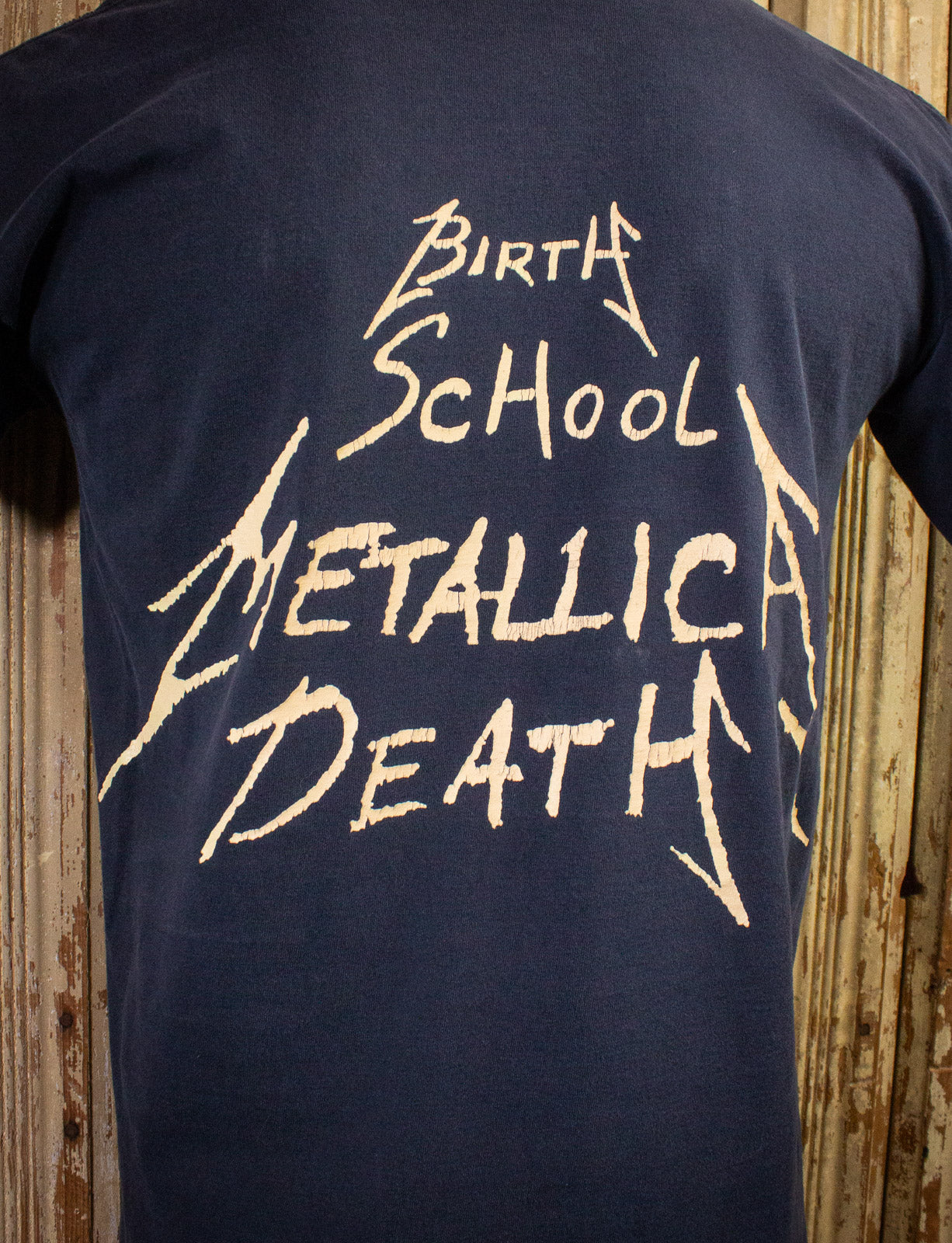 Vintage Metallica Birth School Metallica Death Concert T Shirt 1992 Black Large