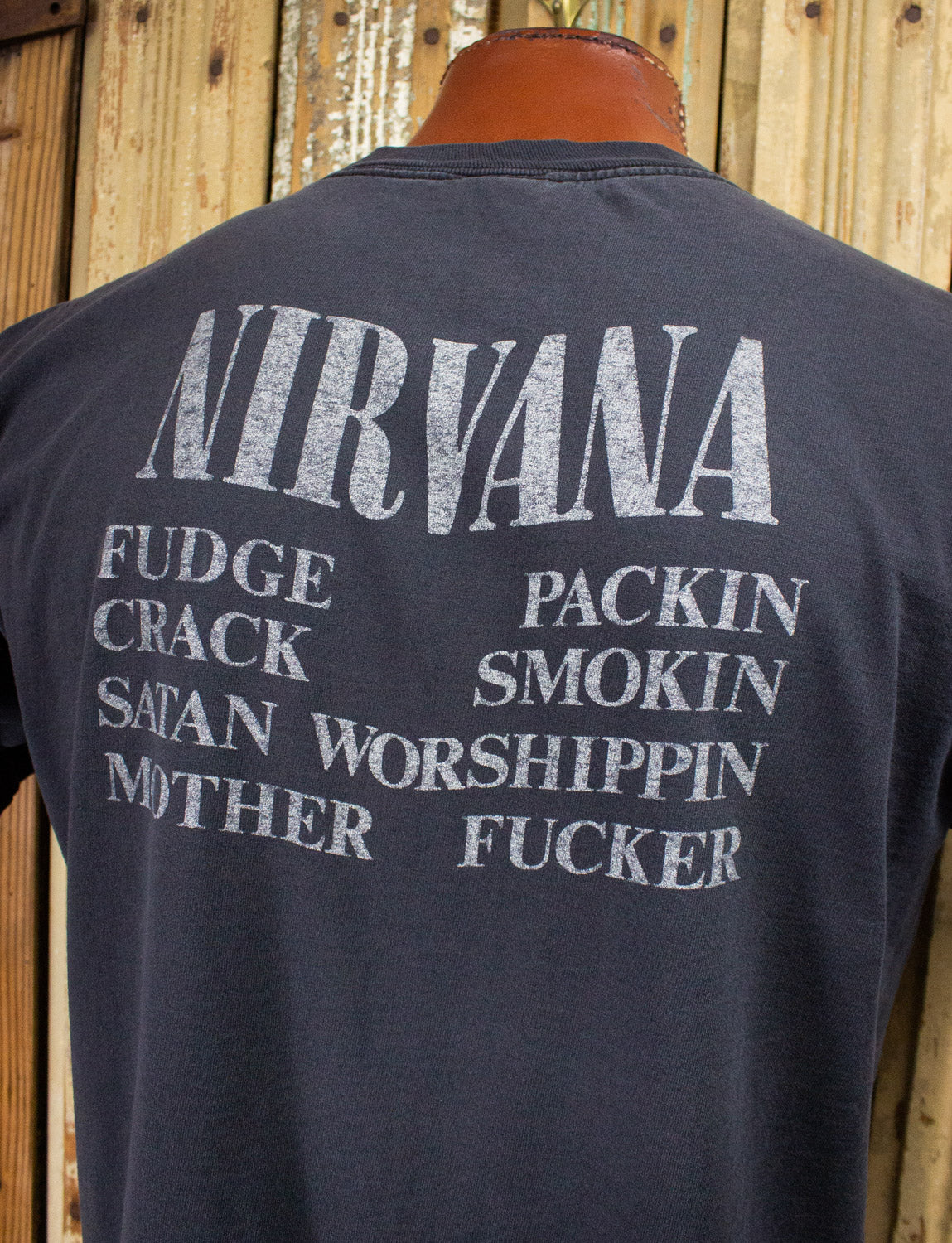 Vintage Nirvana Vestibule Concert T Shirt 1992 Black XL