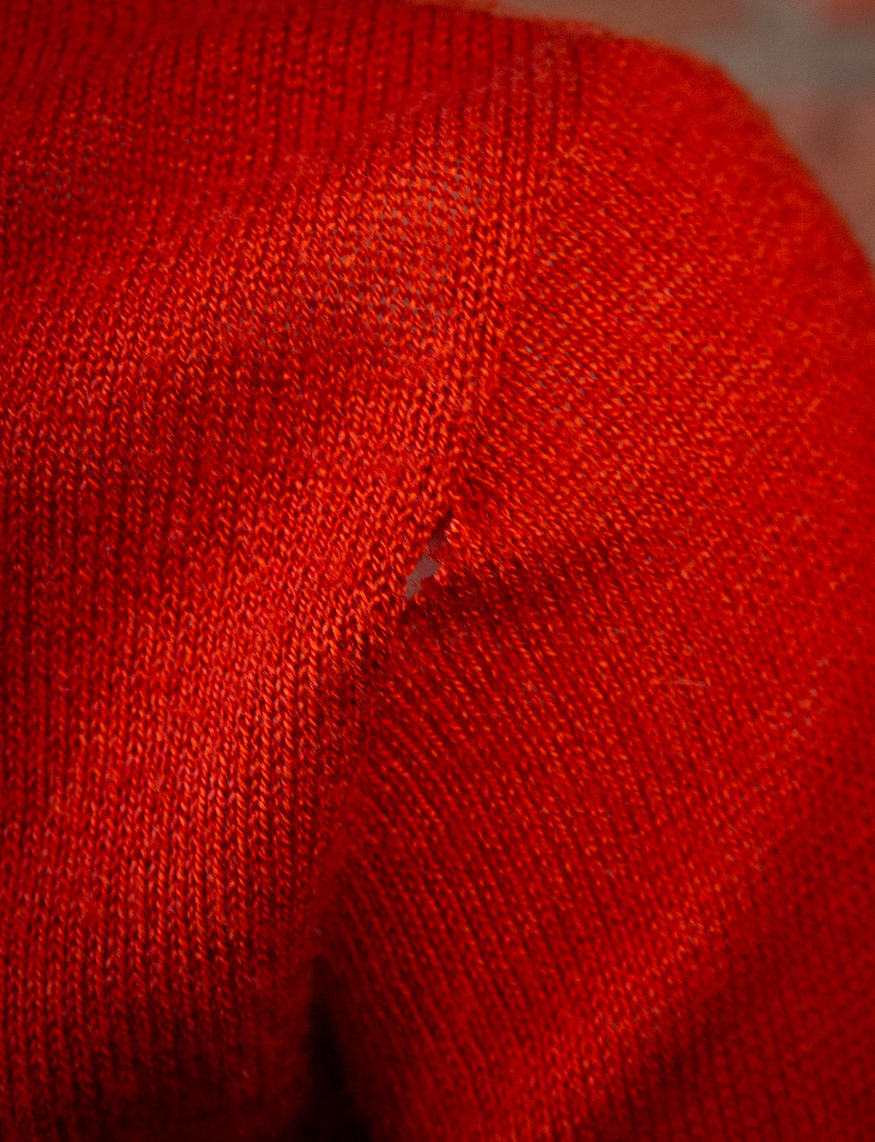 Vintage Orange Bolt Sweater 70s XS