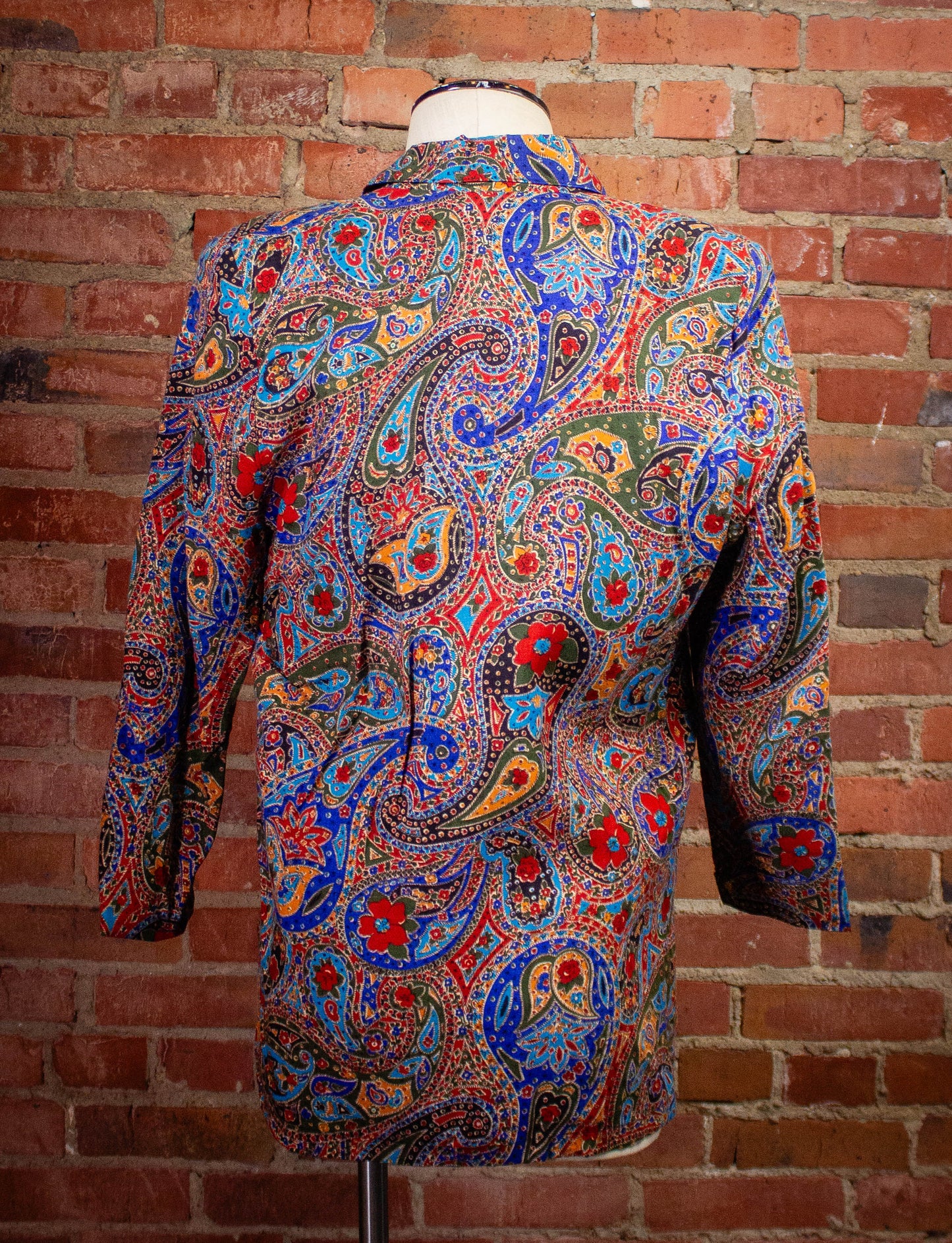 Vintage Pasta Paisley Blazer 80s Large