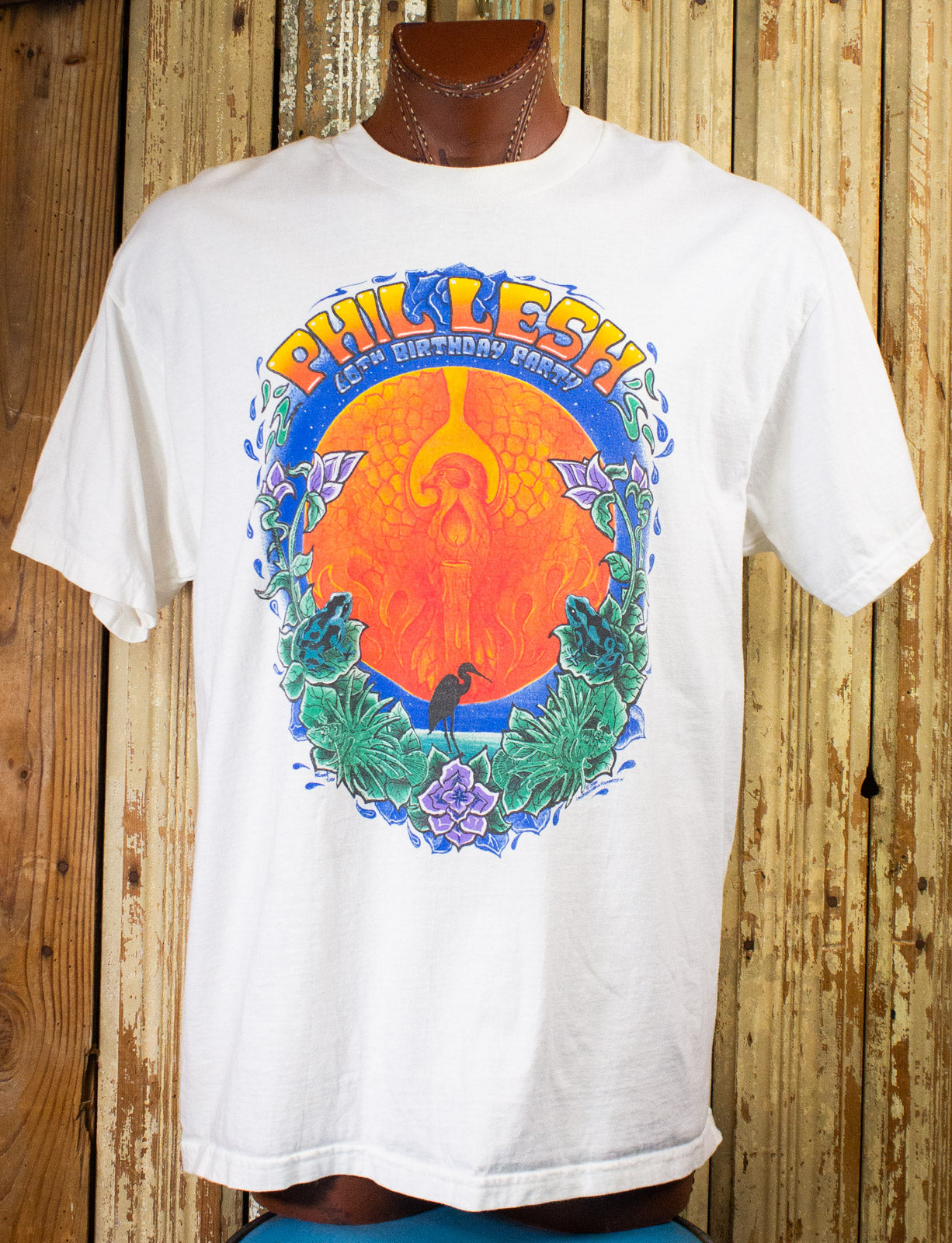 Vintage Phil Lesh 60th Birthday Concert T Shirt 2000 White XL