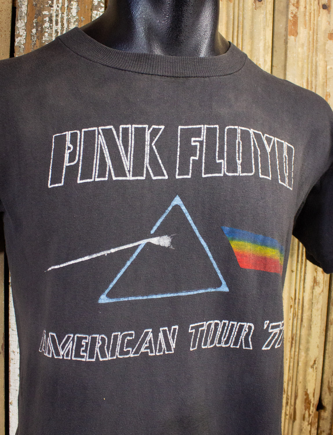 Vintage Pink Floyd Dark Side of The Moon American Tour Concert T Shirt 1977 Medium