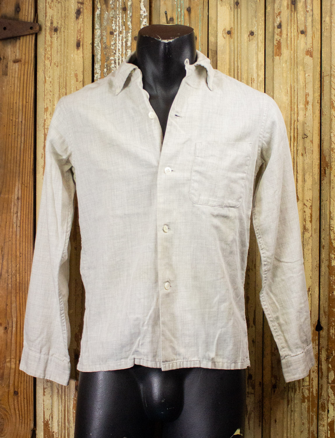 Vintage Puritan White Button Up Shirt 50s Small