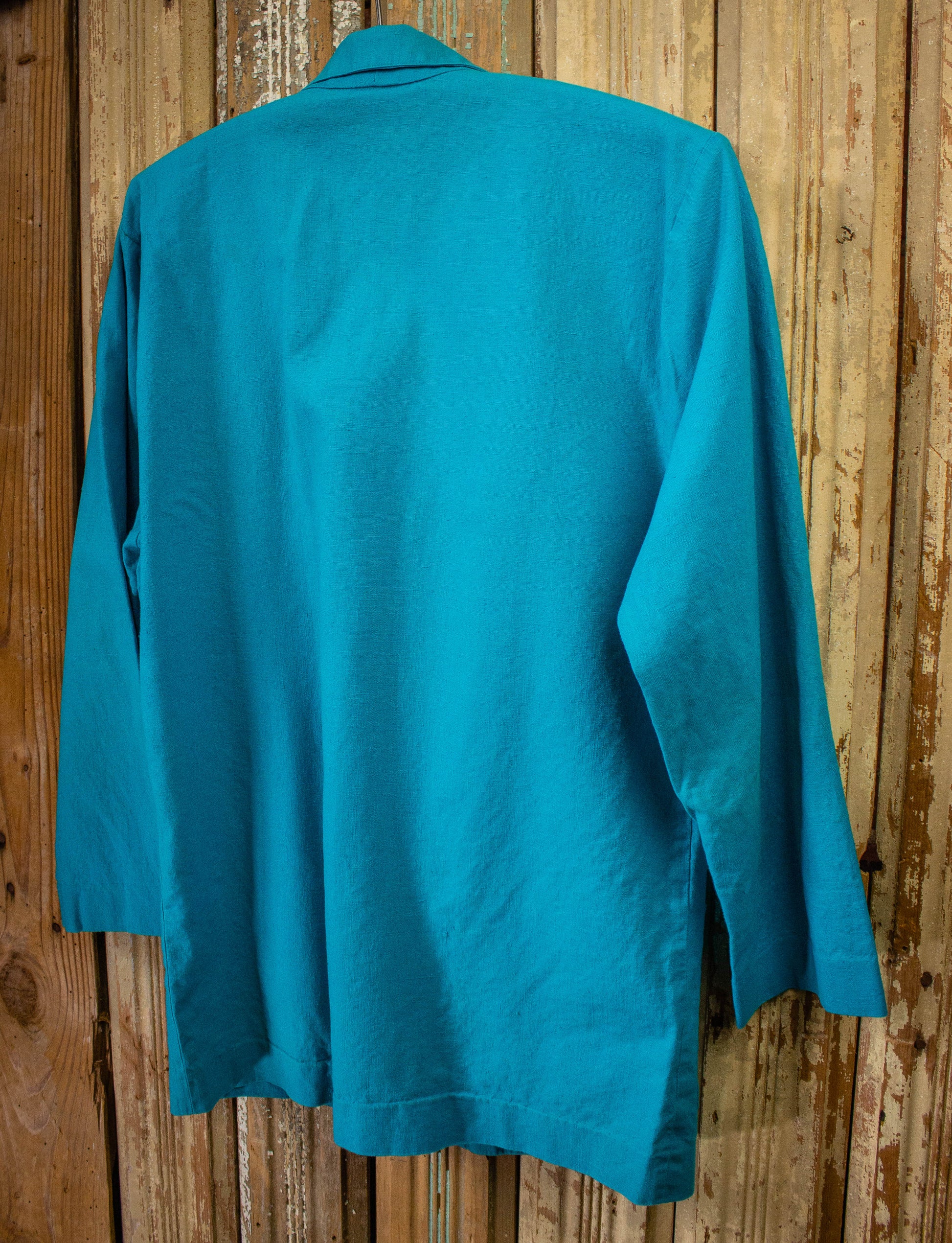 Vintage Rafaella Aqua Blue Blazer 1980s L