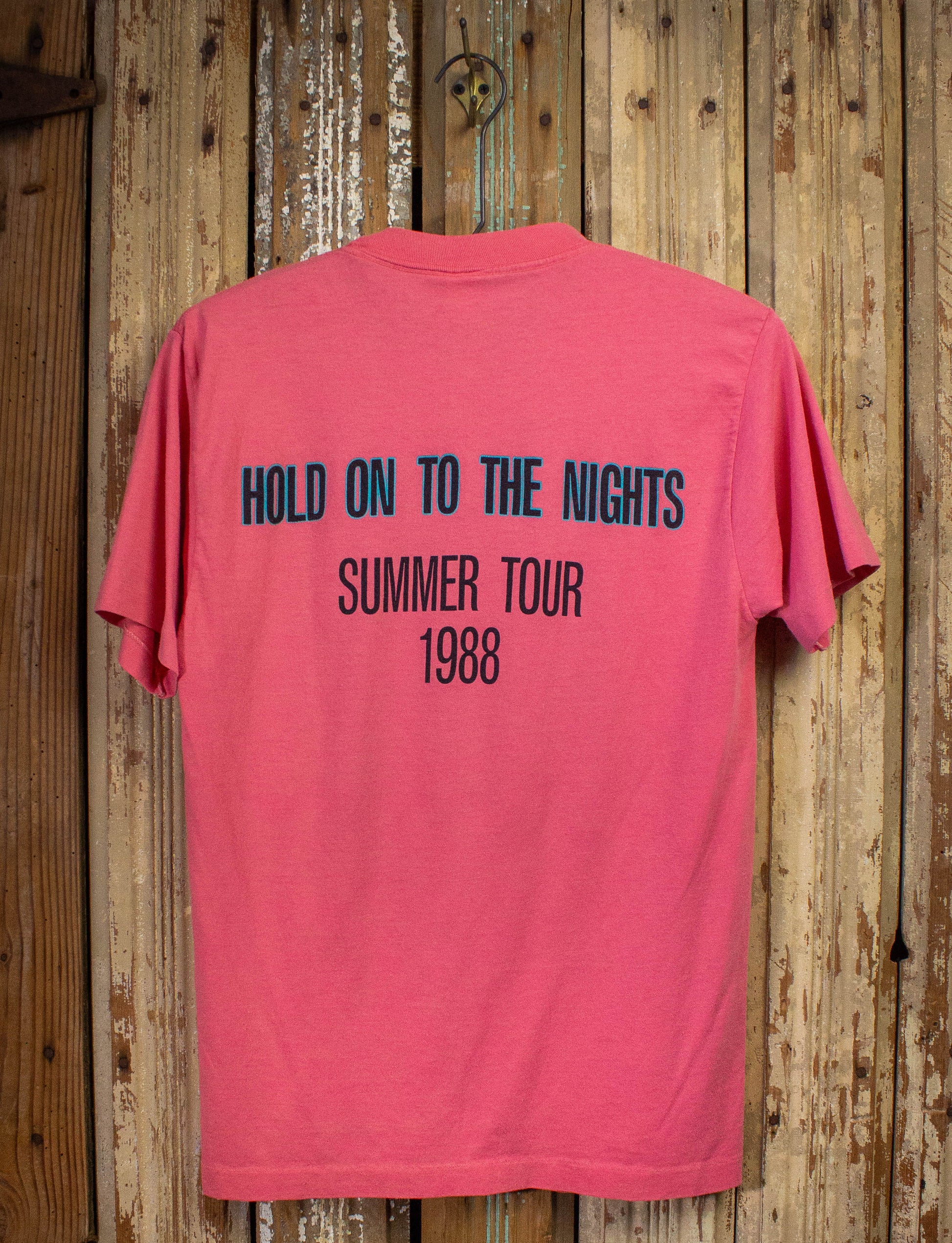 Vintage Richard Marx Hold On To The Night Concert T Shirt 1988 Pink Small