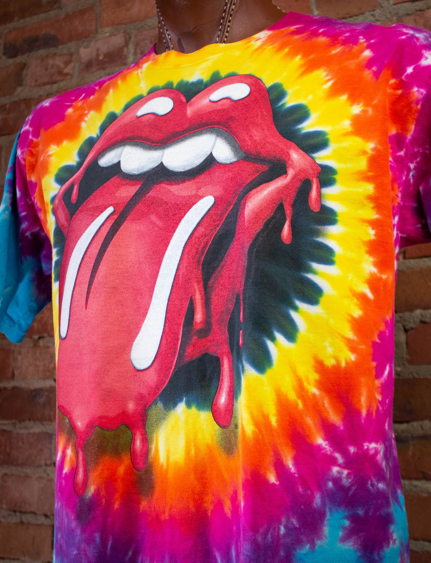 Vintage Rolling Stones Tye Dye Concert T-Shirt 1994 Large