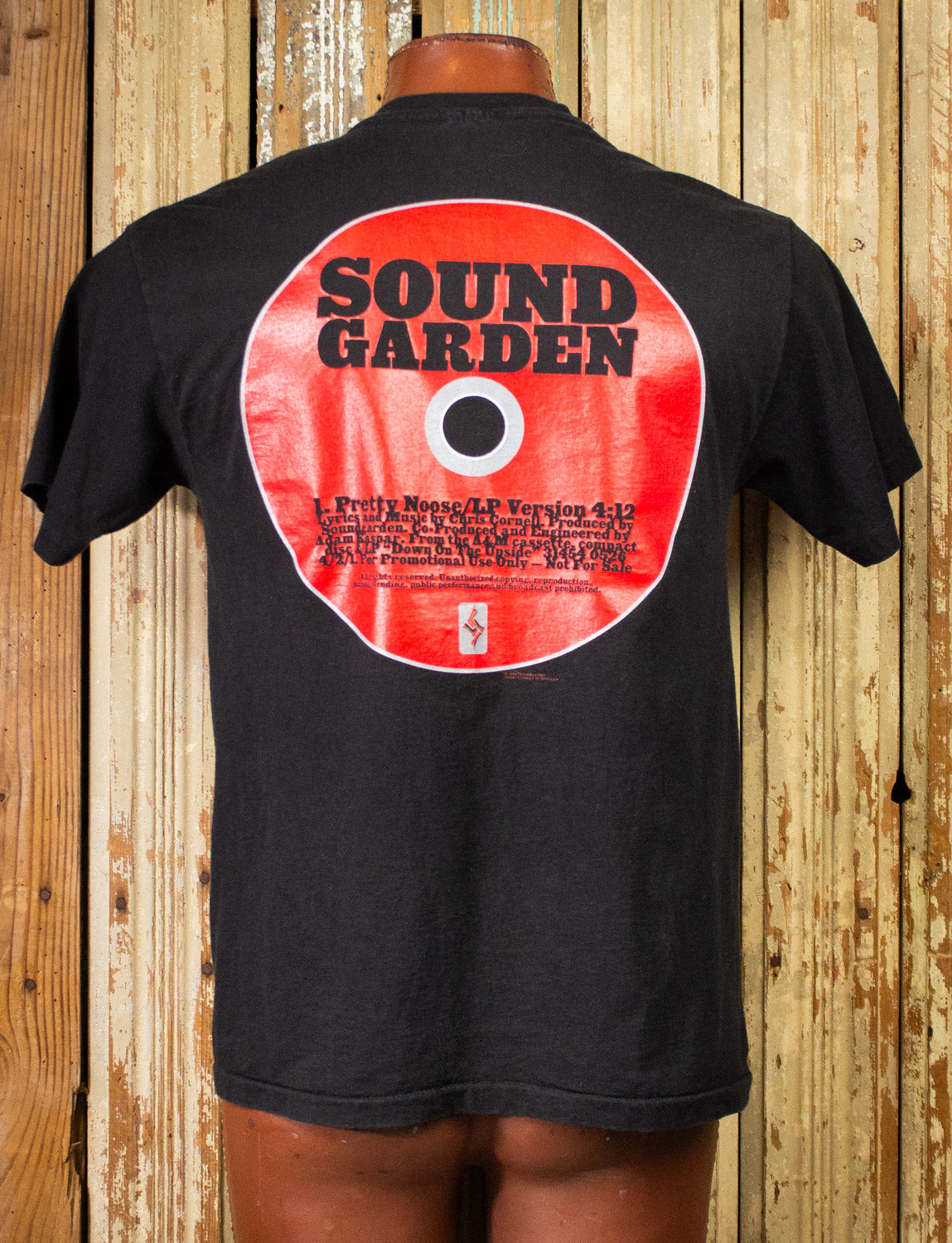 Vintage Soundgarden Pretty Noose Concert T Shirt 1996 Black