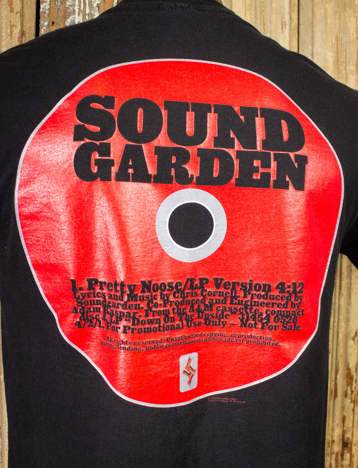 Vintage Soundgarden Pretty Noose Concert T Shirt 1996 Black