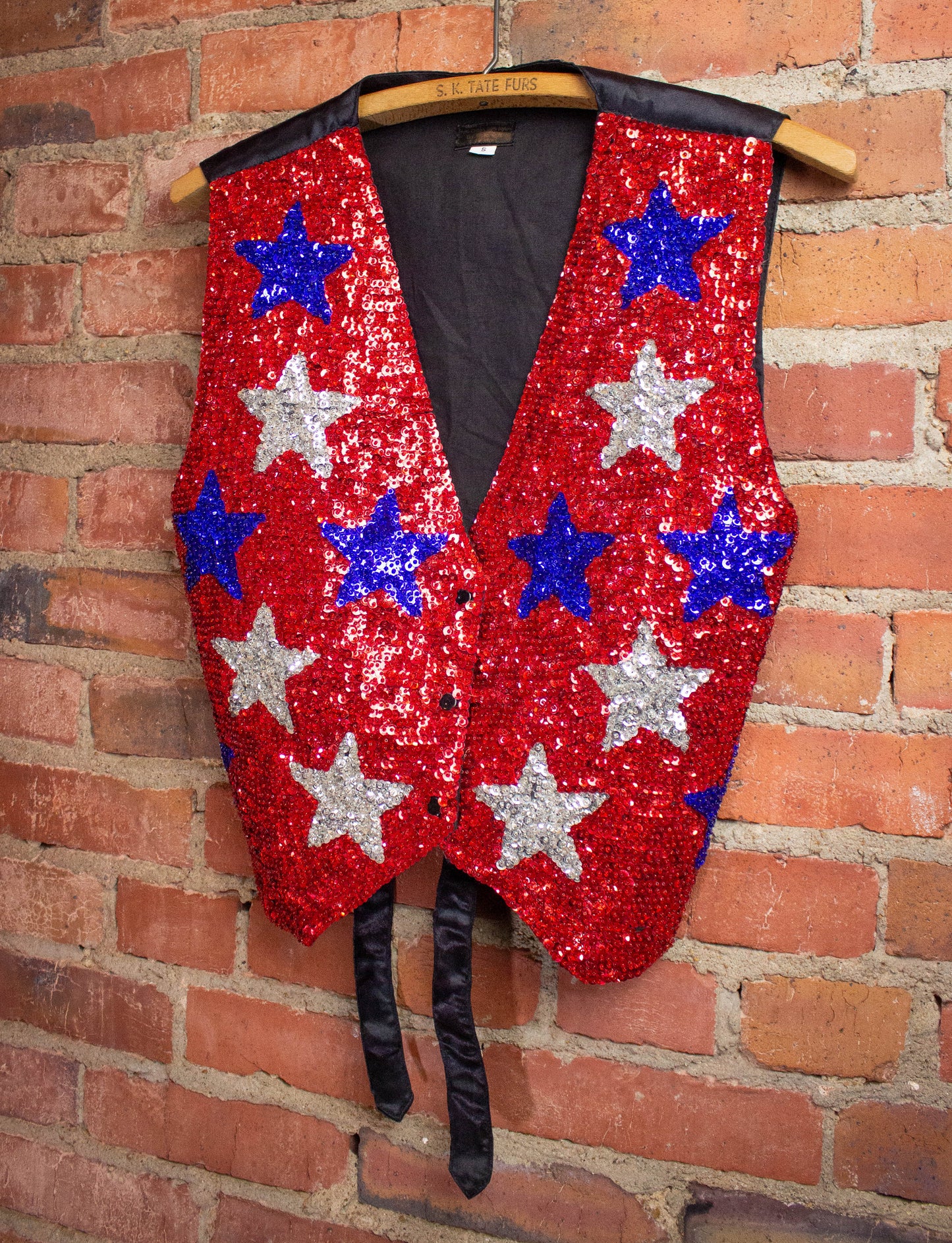 Vintage Star Spangled Vest S