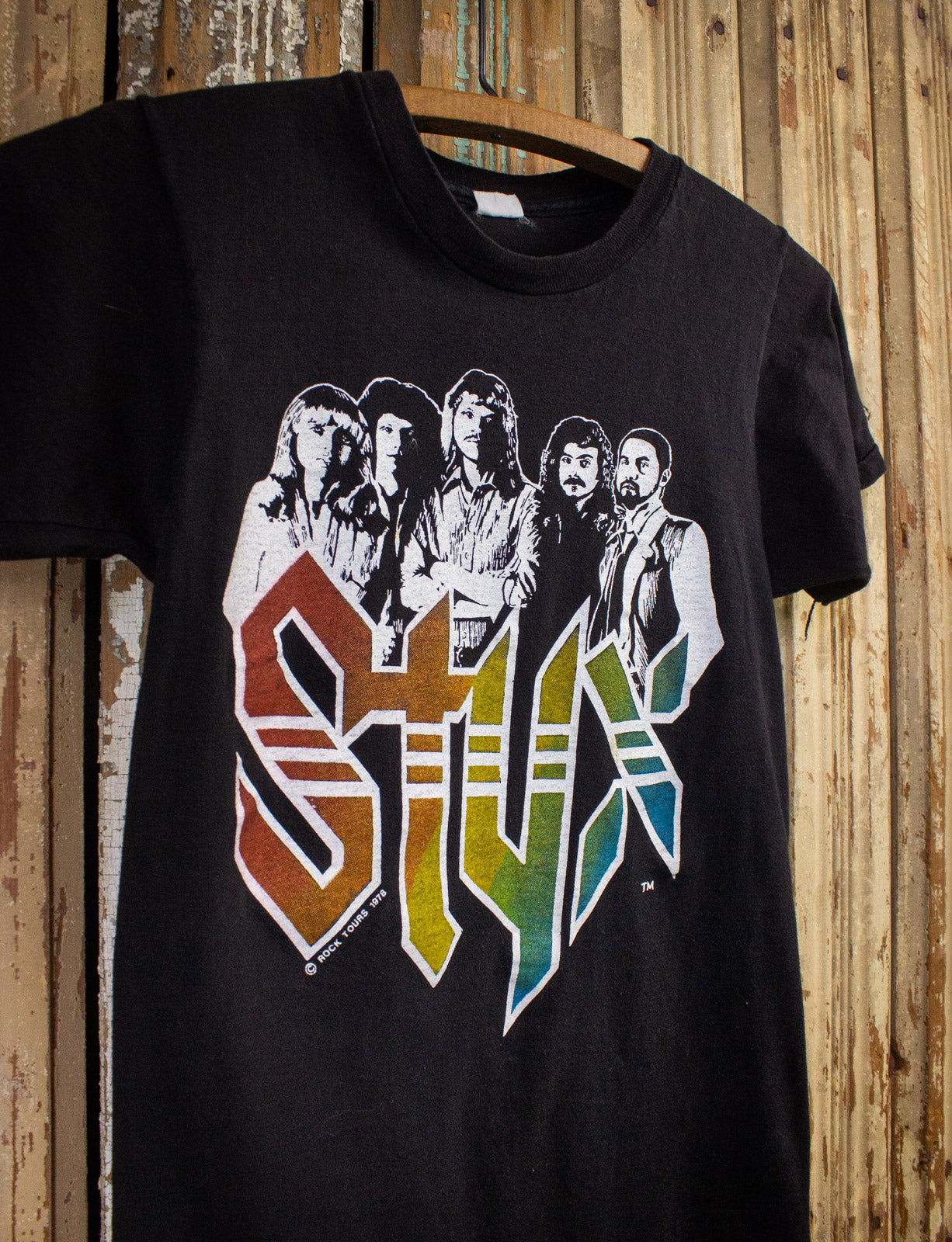 Vintage Styx The Main Event Concert T Shirt 1978-79 Black XS