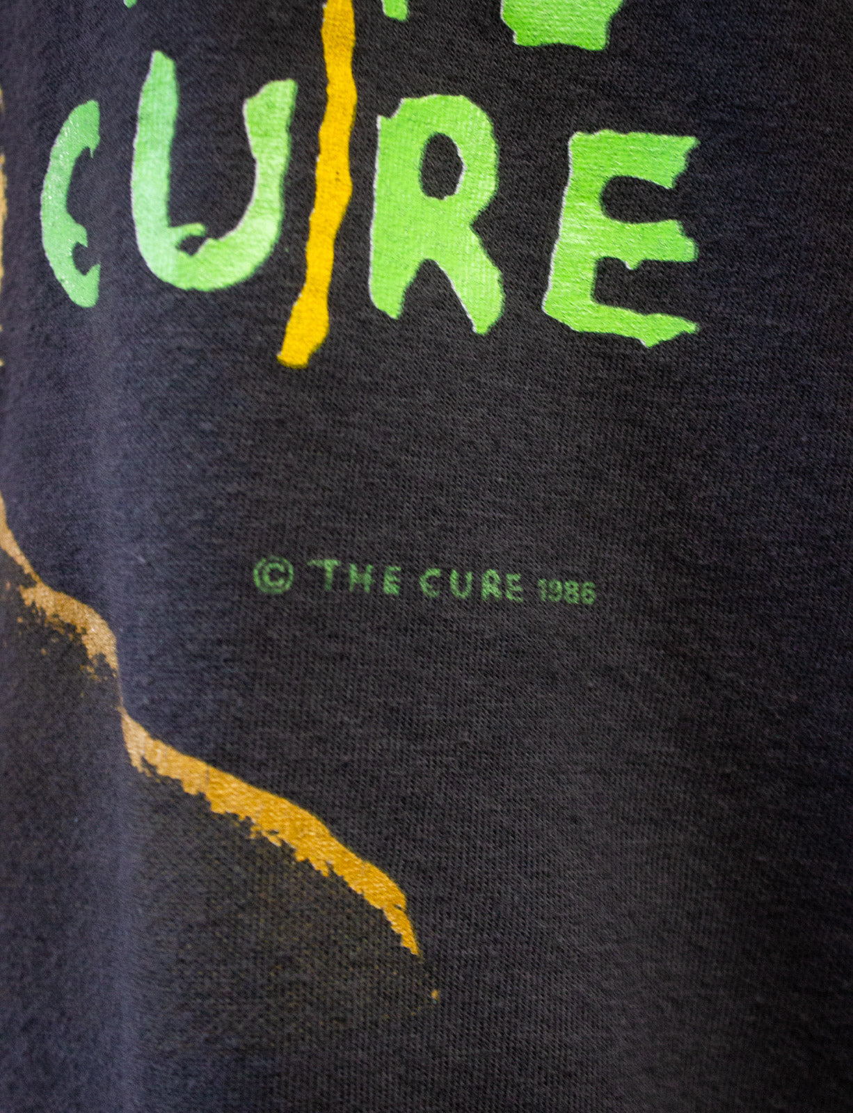 Vintage The Cure Beach Party Tour Concert T shirt 1986 Black Large