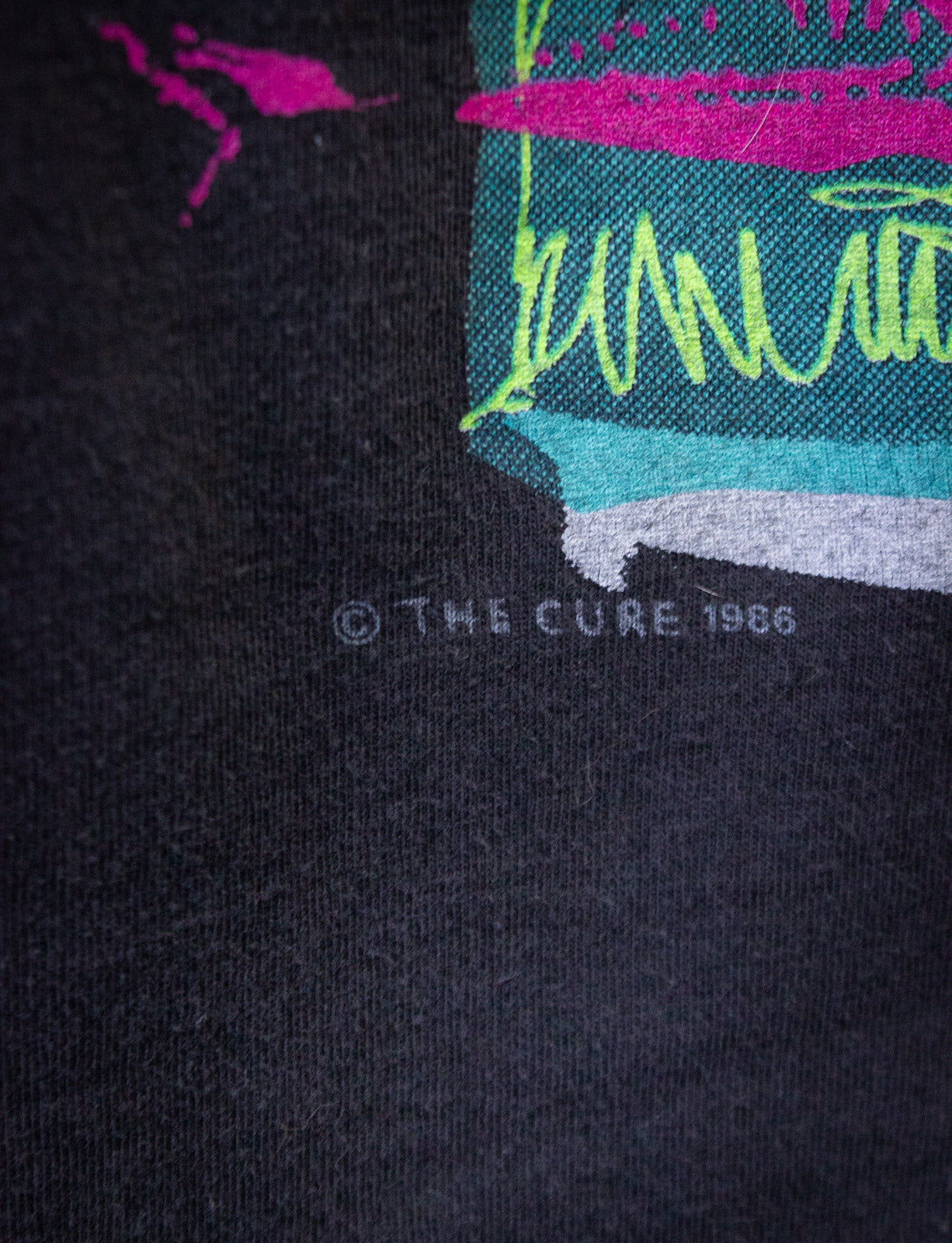 Vintage The Cure Beach Party Tour Concert T shirt 1986 Black Large