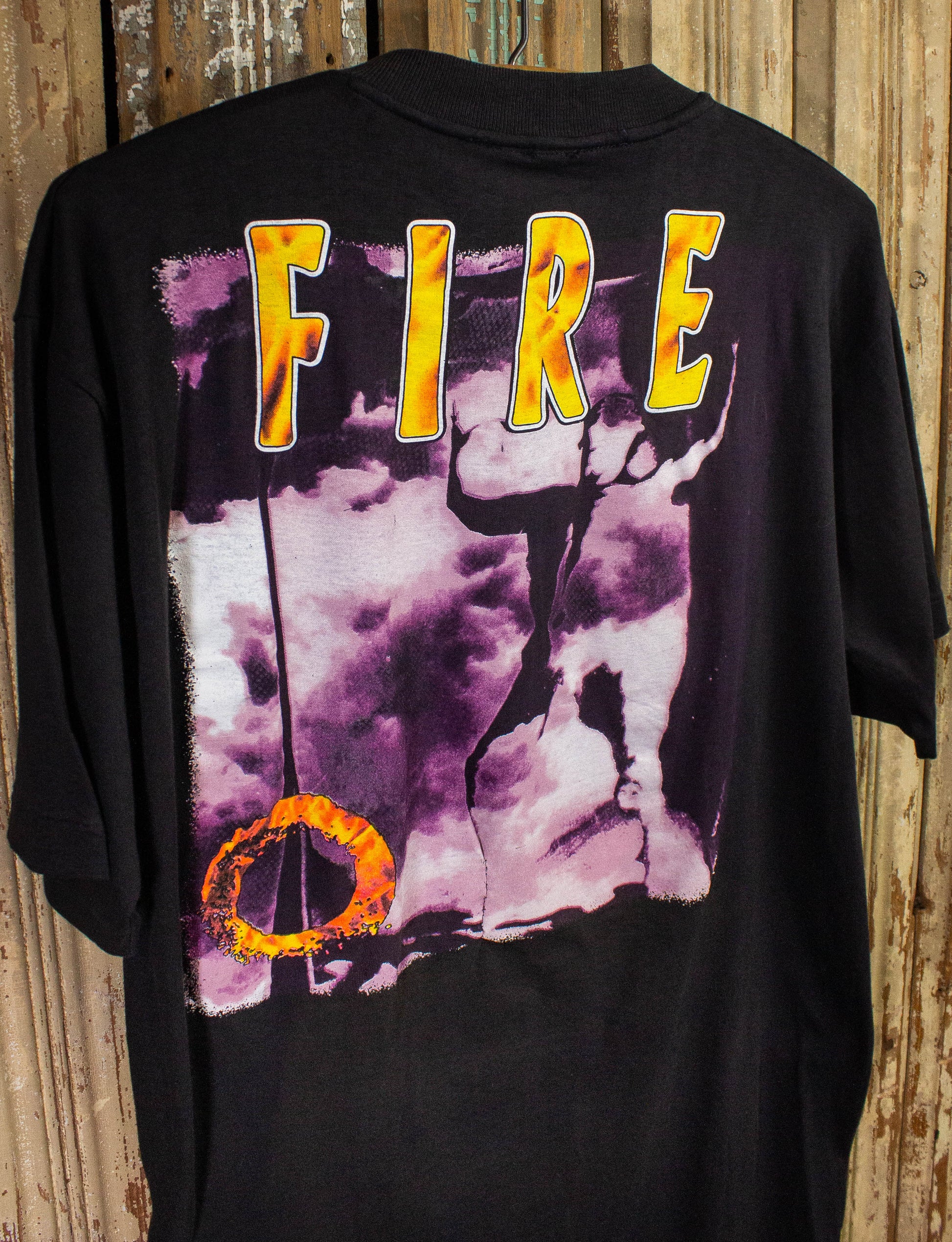 Vintage The Front Fire Concert T Shirt 1989 Black Large