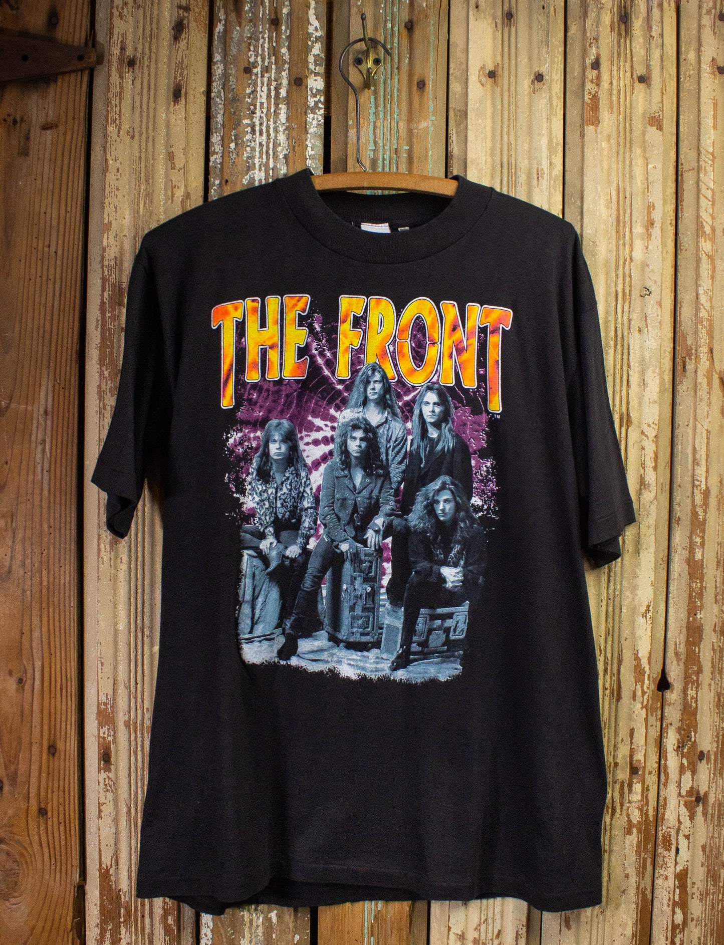 Vintage The Front Fire Concert T Shirt 1989 Black Large