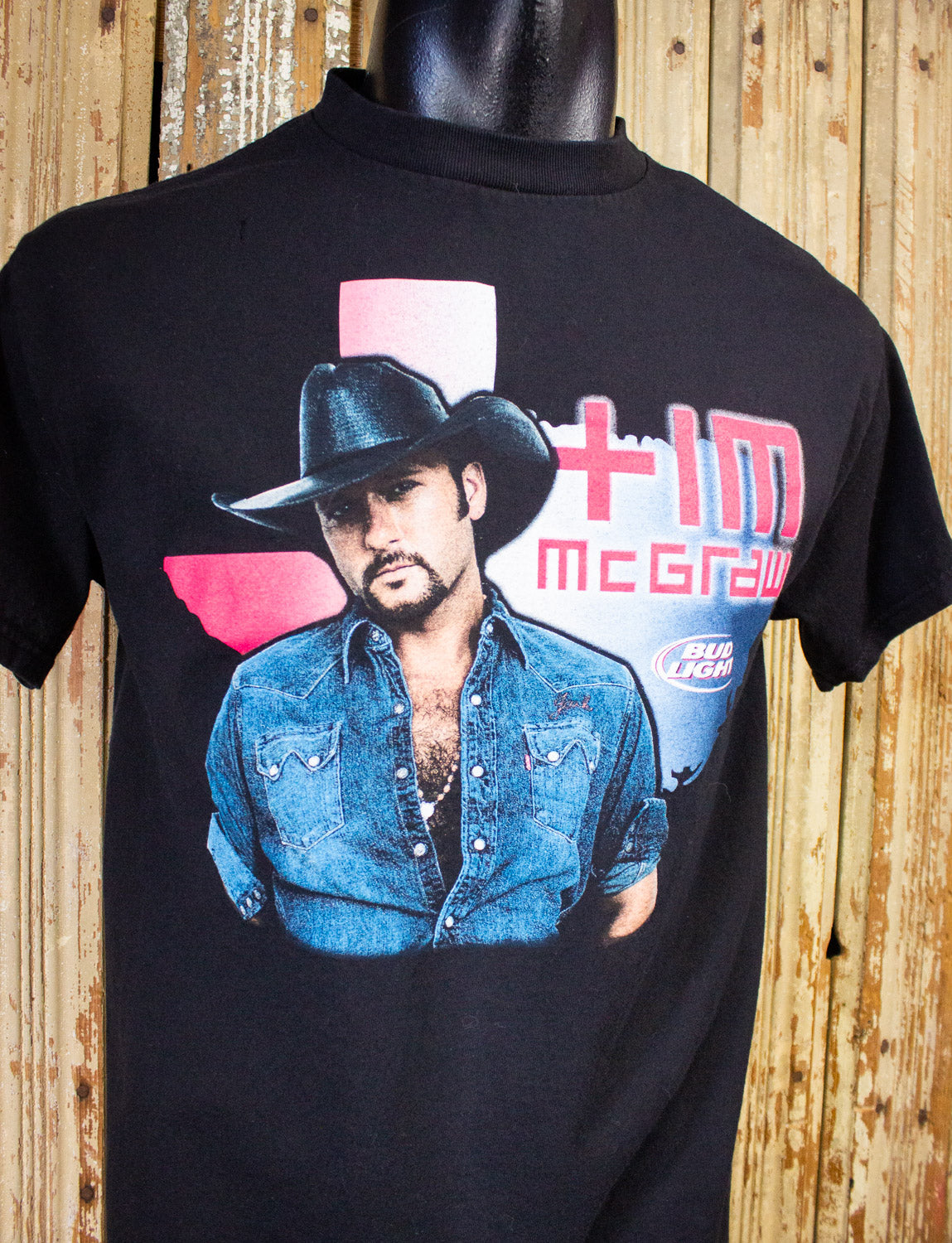 Vintage Tim McGraw Texas Concert T Shirt 2000s Black Medium