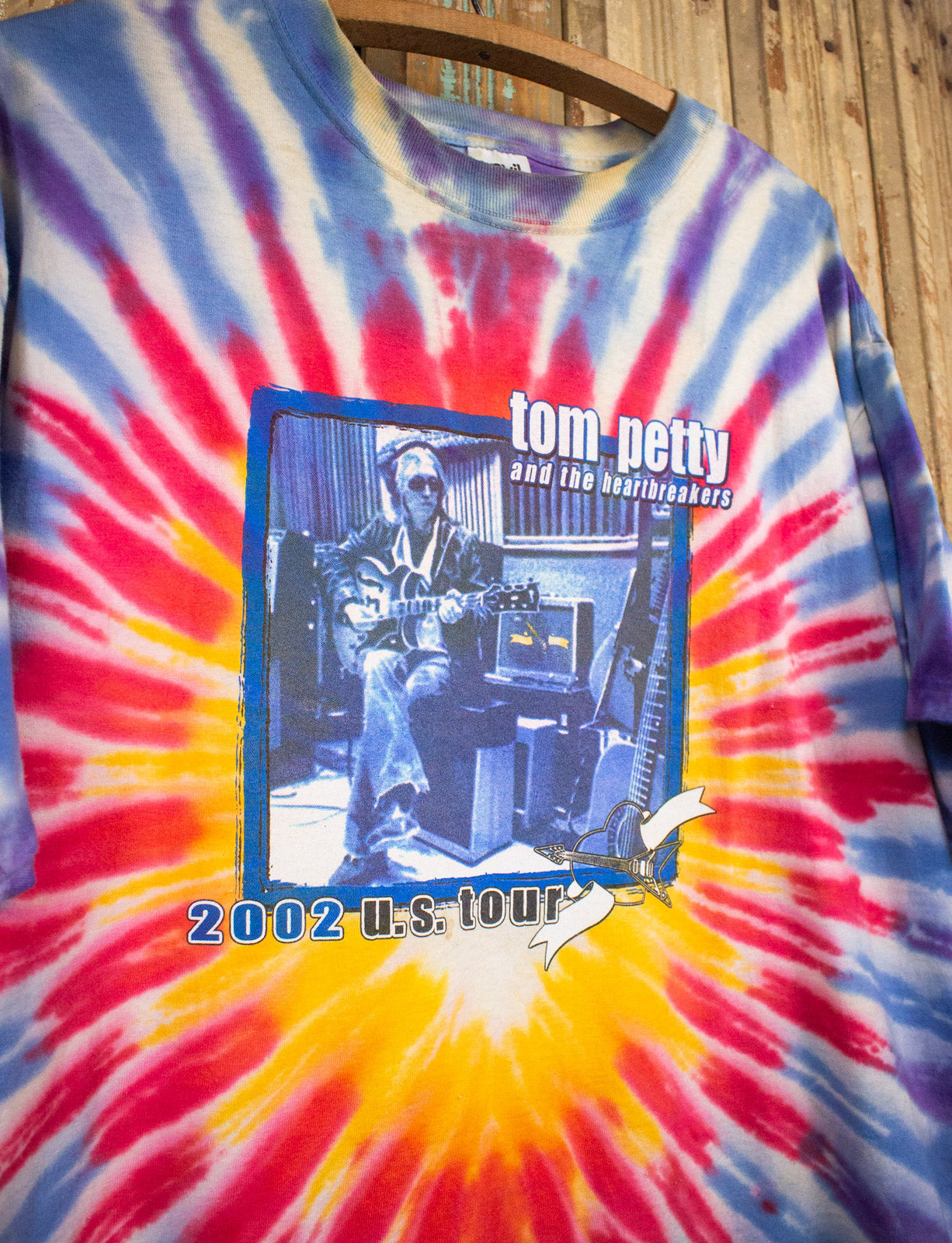 Vintage Tom Petty US Tour Concert T Shirt 2002 Tie Dye XL