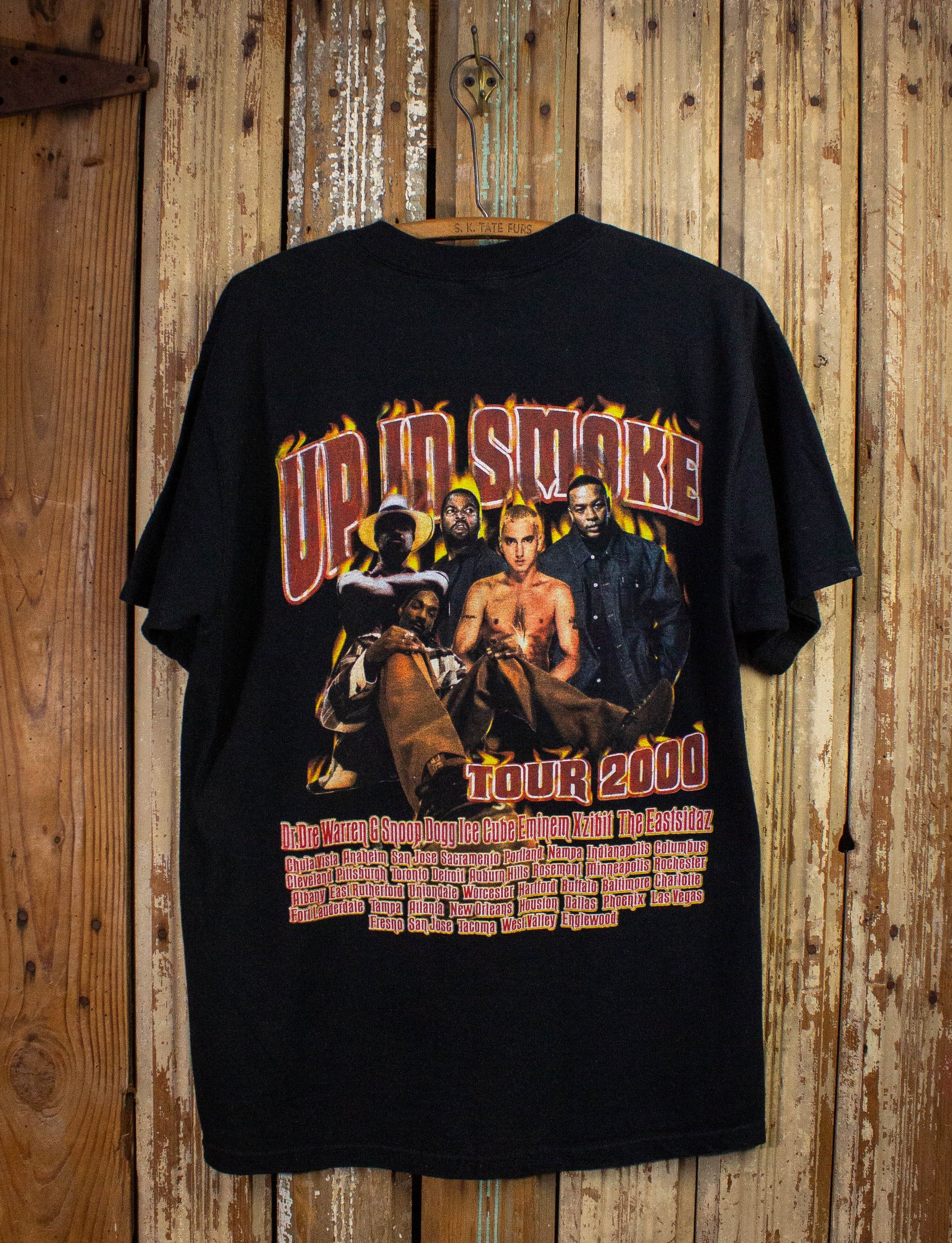 Vintage Up In Smoke Tour Rap Tee 2000 Black Large