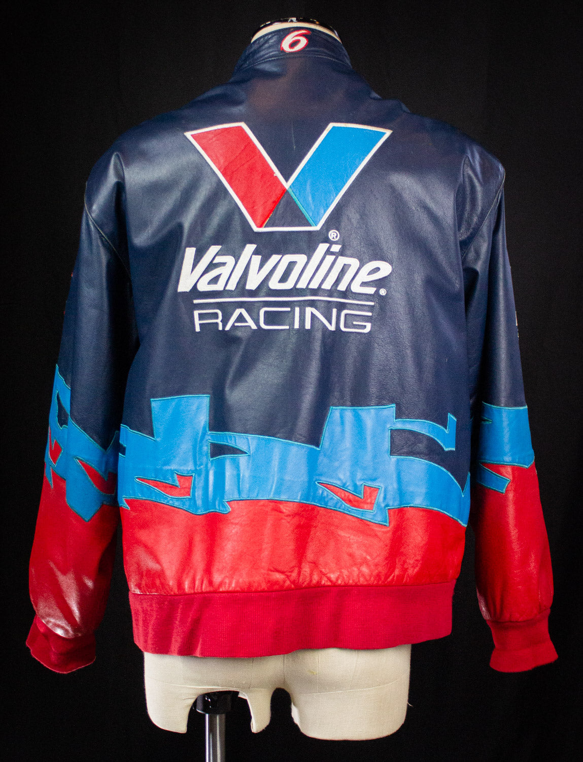 Vintage Mark Martin Valvoline Nascar Leather Racing Jacket 90s 2XL