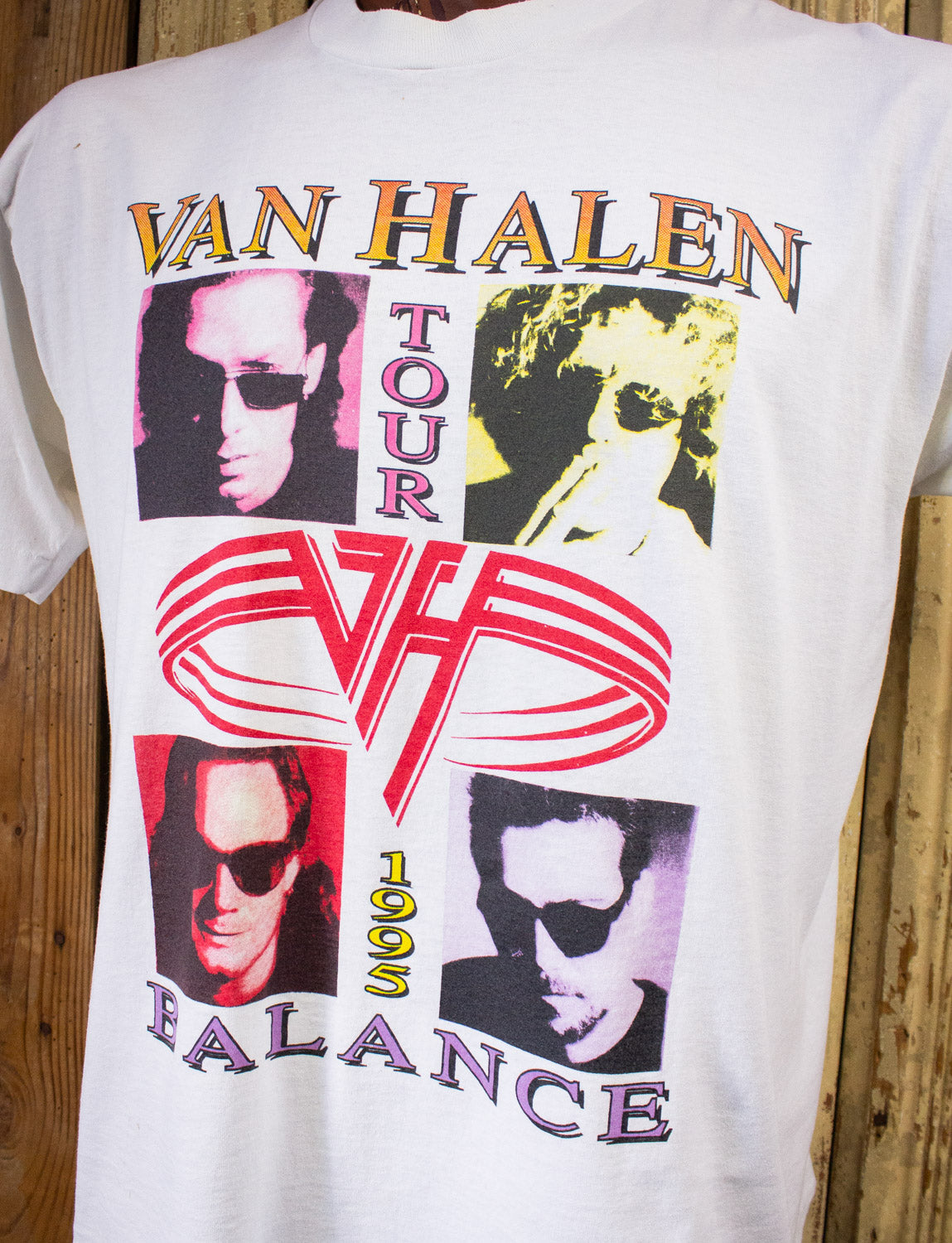 Vintage Van Halen Balance Concert T Shirt 1995 White XL