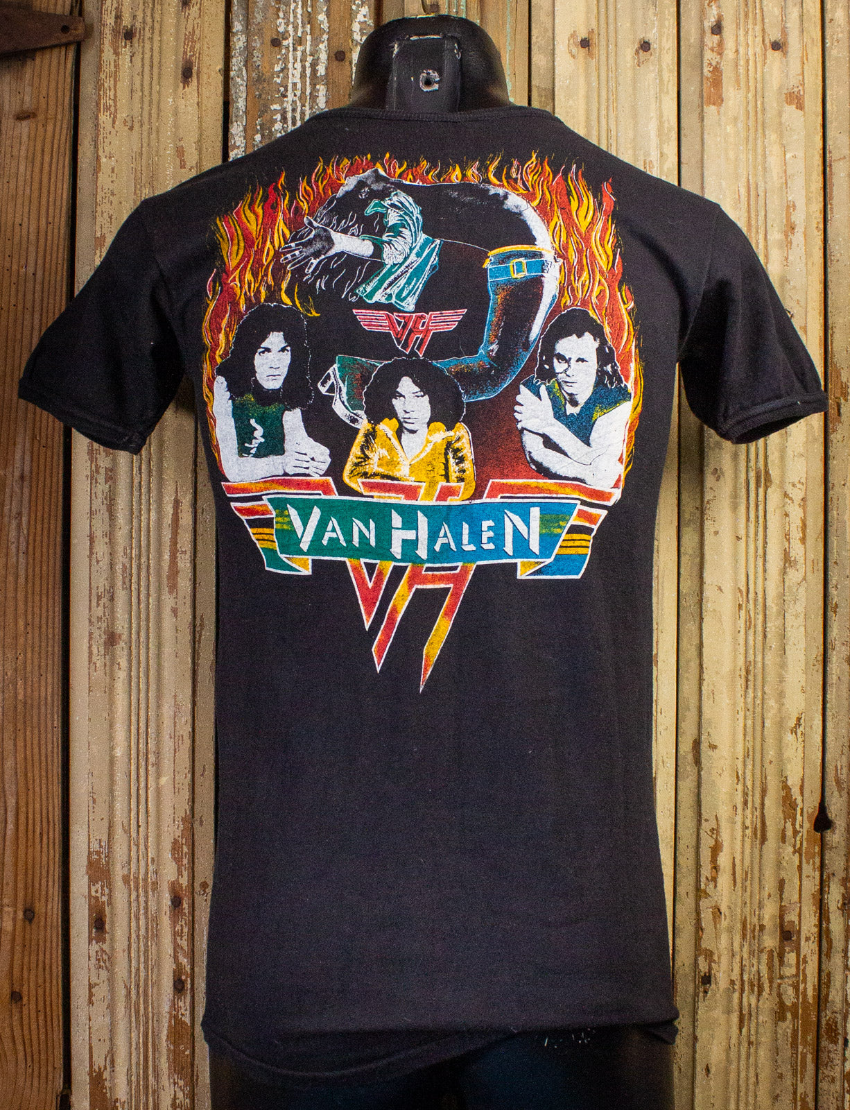 Vintage Van Halen VH2 Parking Lot Concert T Shirt 1979 Black