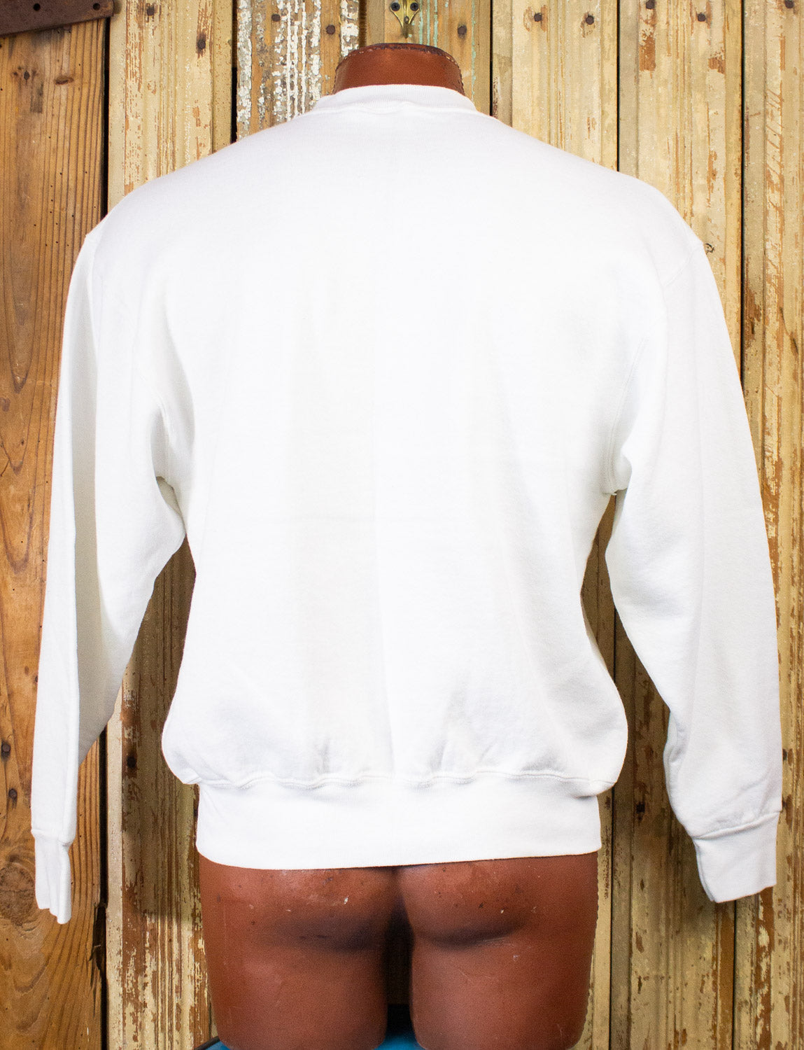 Vintage White Buffalo Sweatshirt 90s White Large