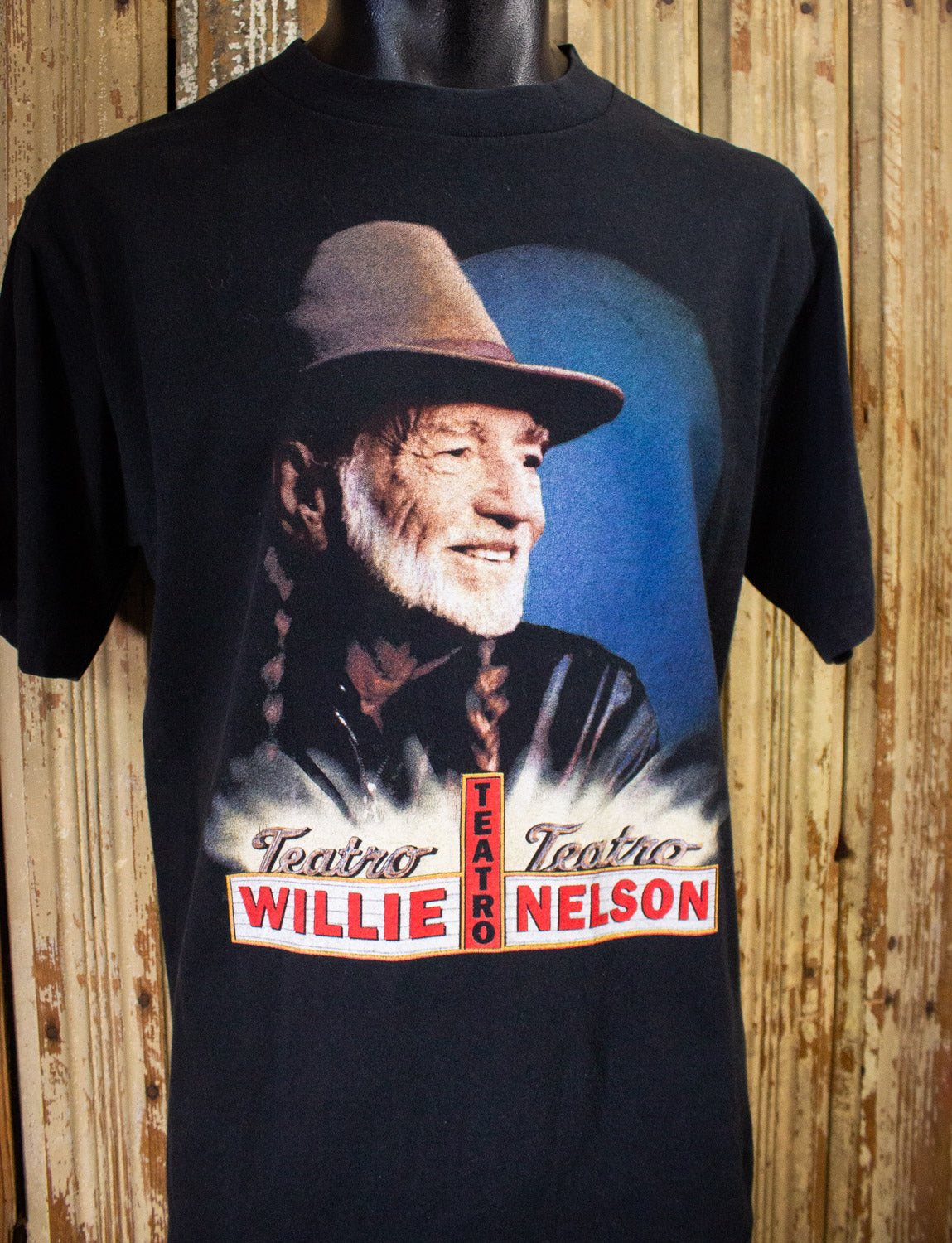 Vintage Willie Nelson Teatro Concert T Shirt 1998 Black Large