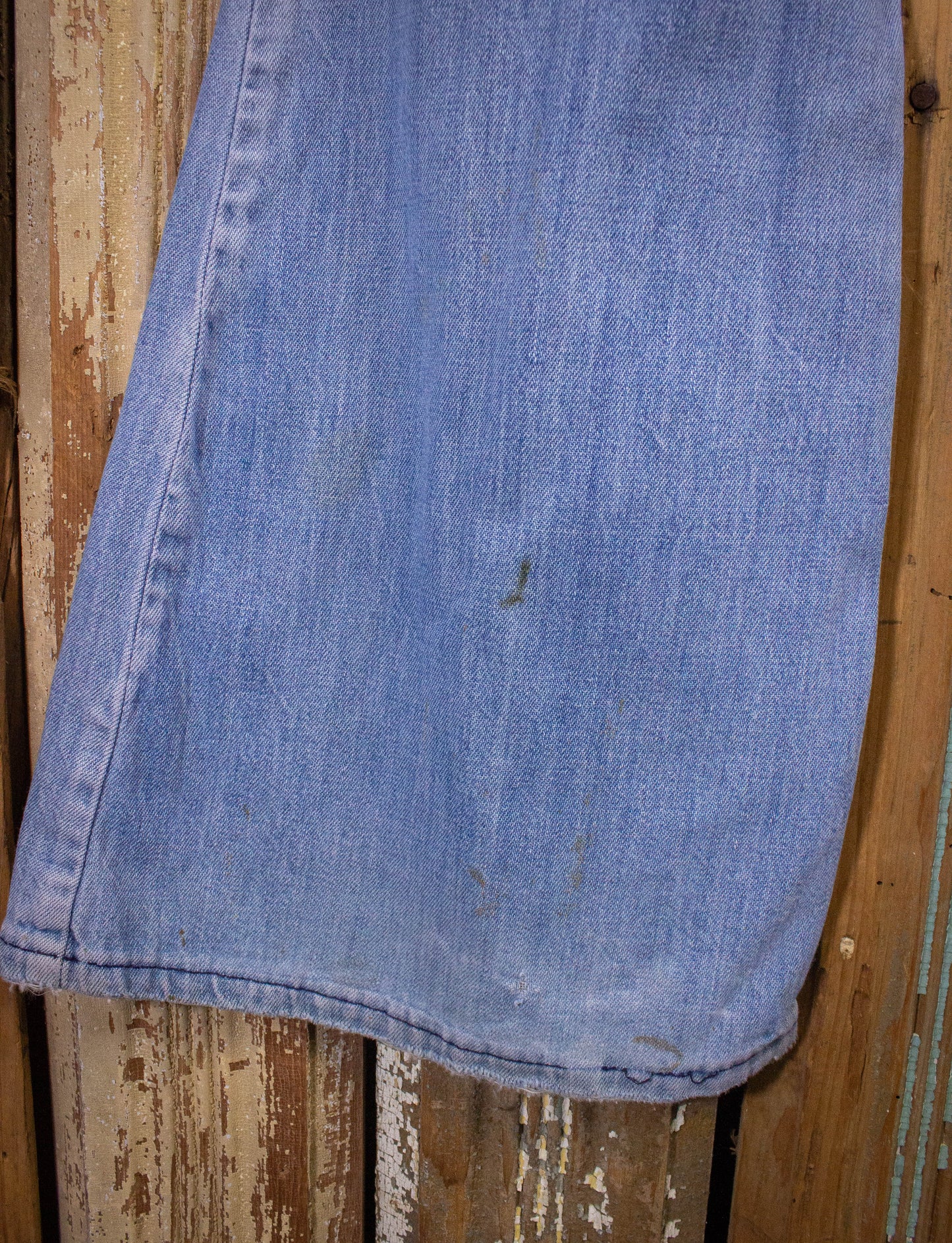 Vintage Wrangler Bell Bottom Denim Jeans 70s Light Wash