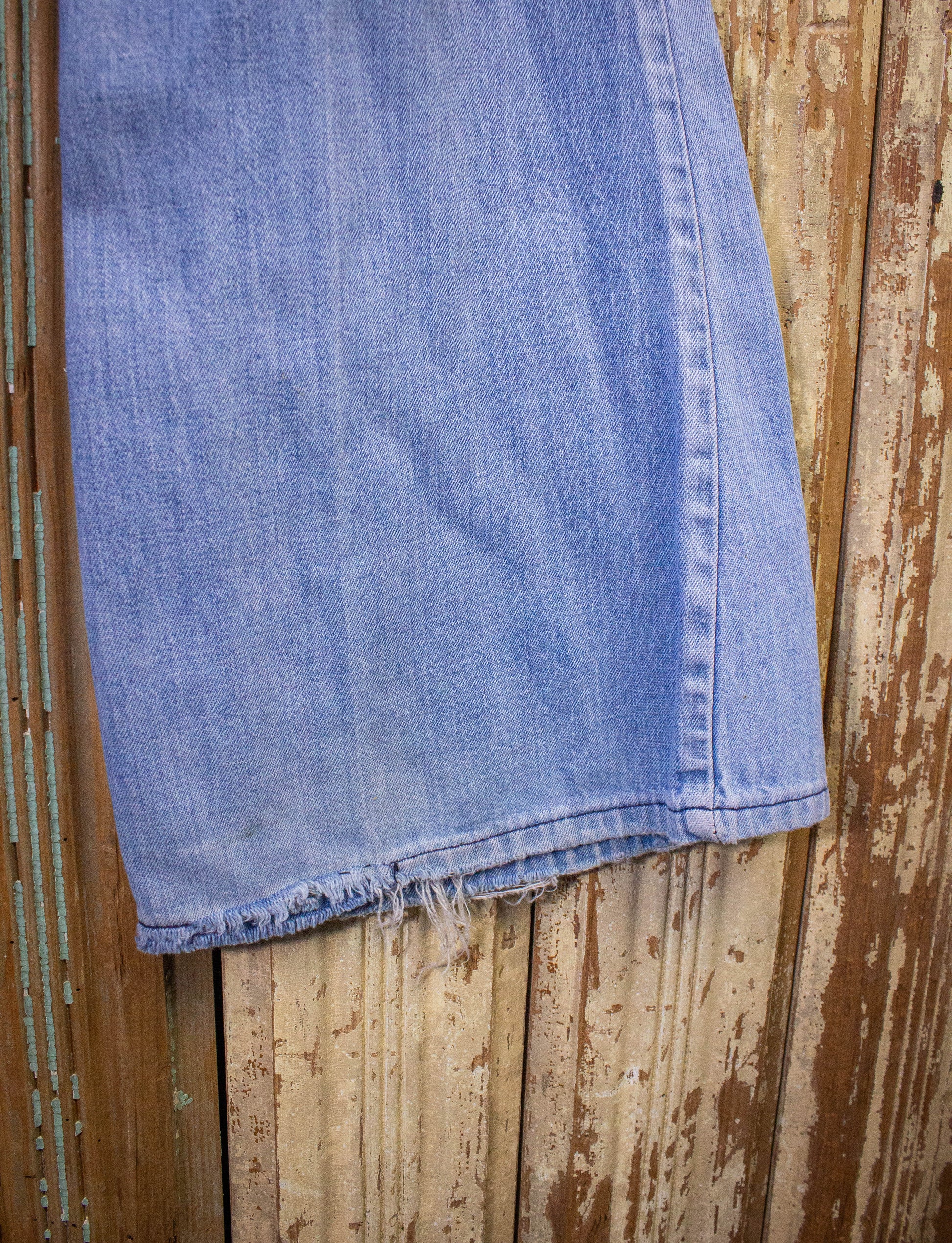 Vintage Wrangler Bell Bottom Denim Jeans 70s Light Wash