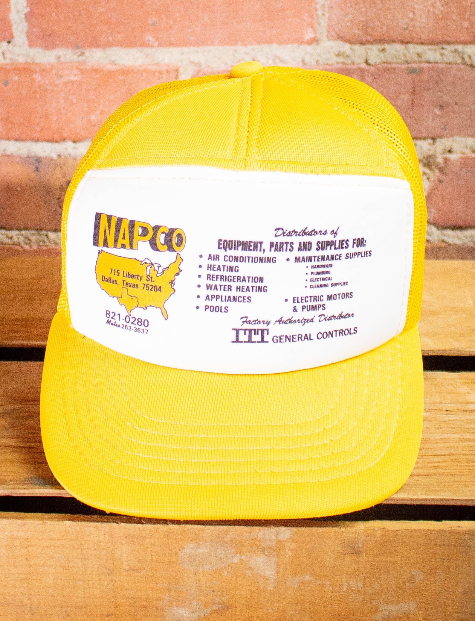 Vintage NAPCO Yellow Trucker Hat