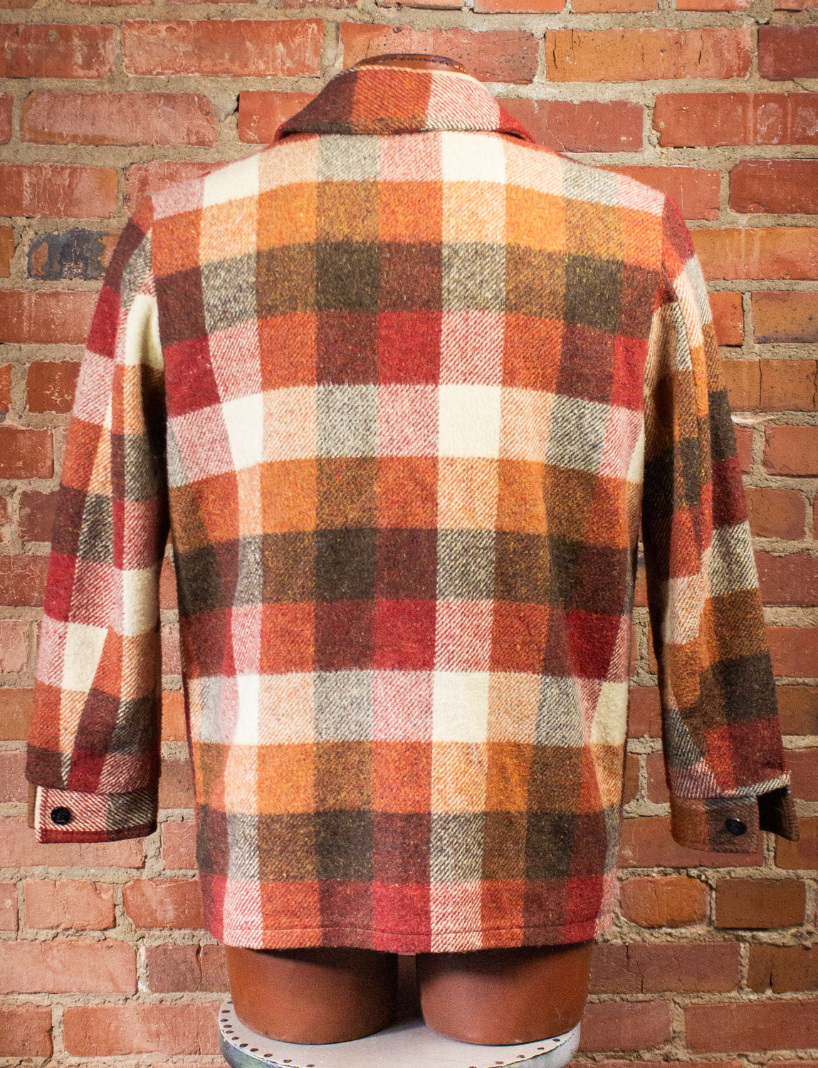 Vintage Sears Plaid Flannel Shirt 70s XL