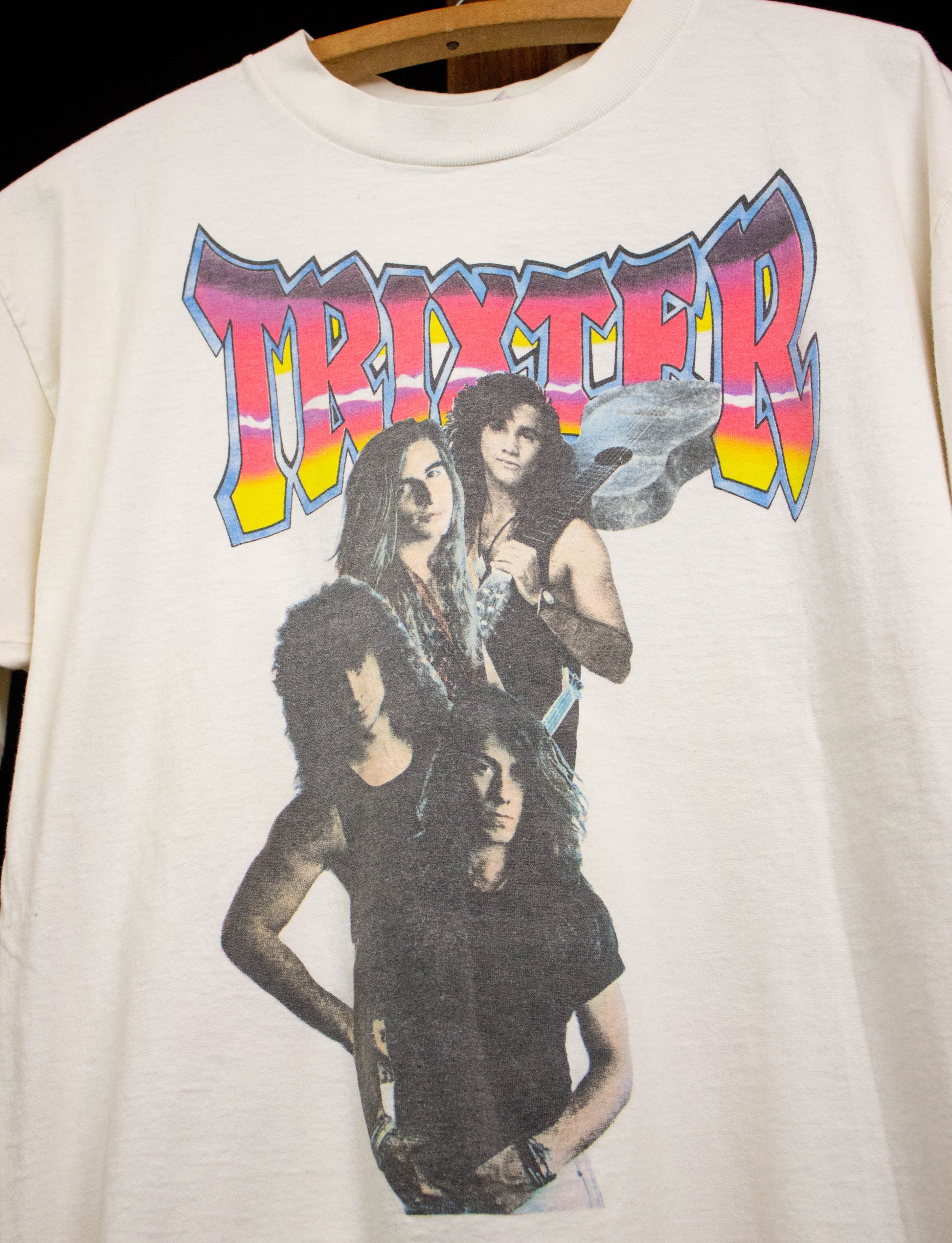 Vintage 1991 Trixter World Tour Concert T White XL