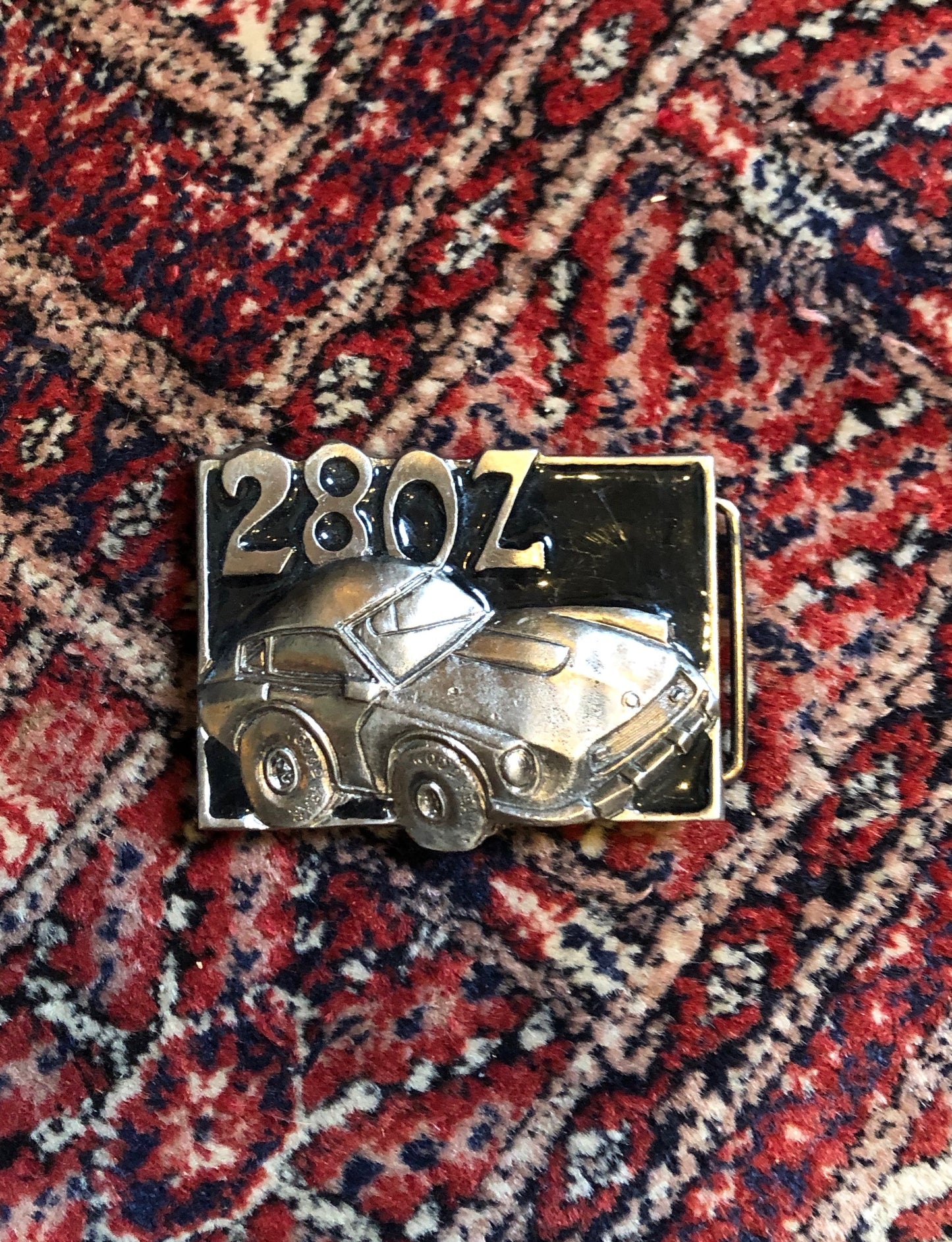 Vintage 80s 28 OZ Muscle Car Belt Buckle