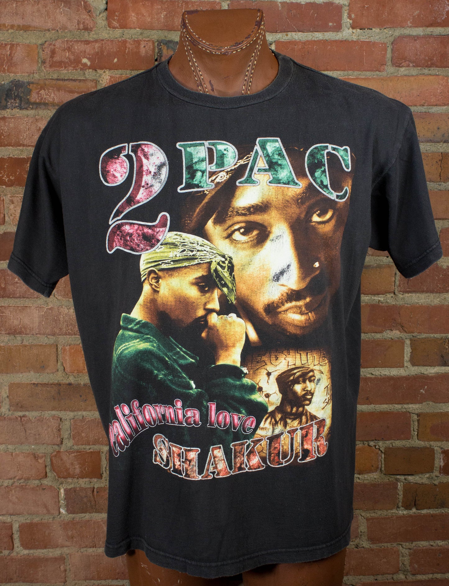 Tupac Shakur California Love I Ain't Mad At Cha Bootleg Rap Tee Concert T Shirt XL 2 Pac